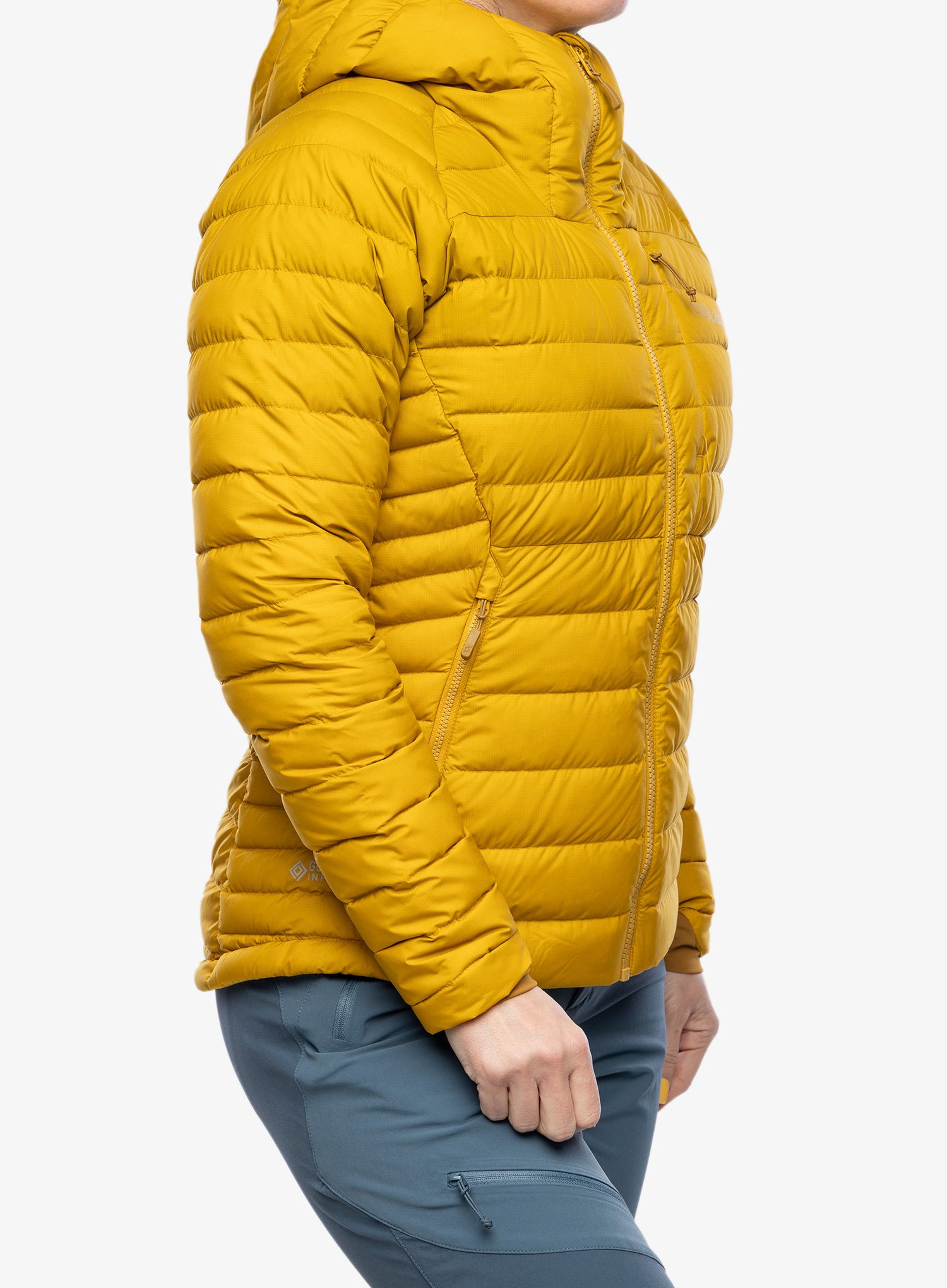 Dámská péřová bunda Rab Infinity Microlight Jacket - sahara
