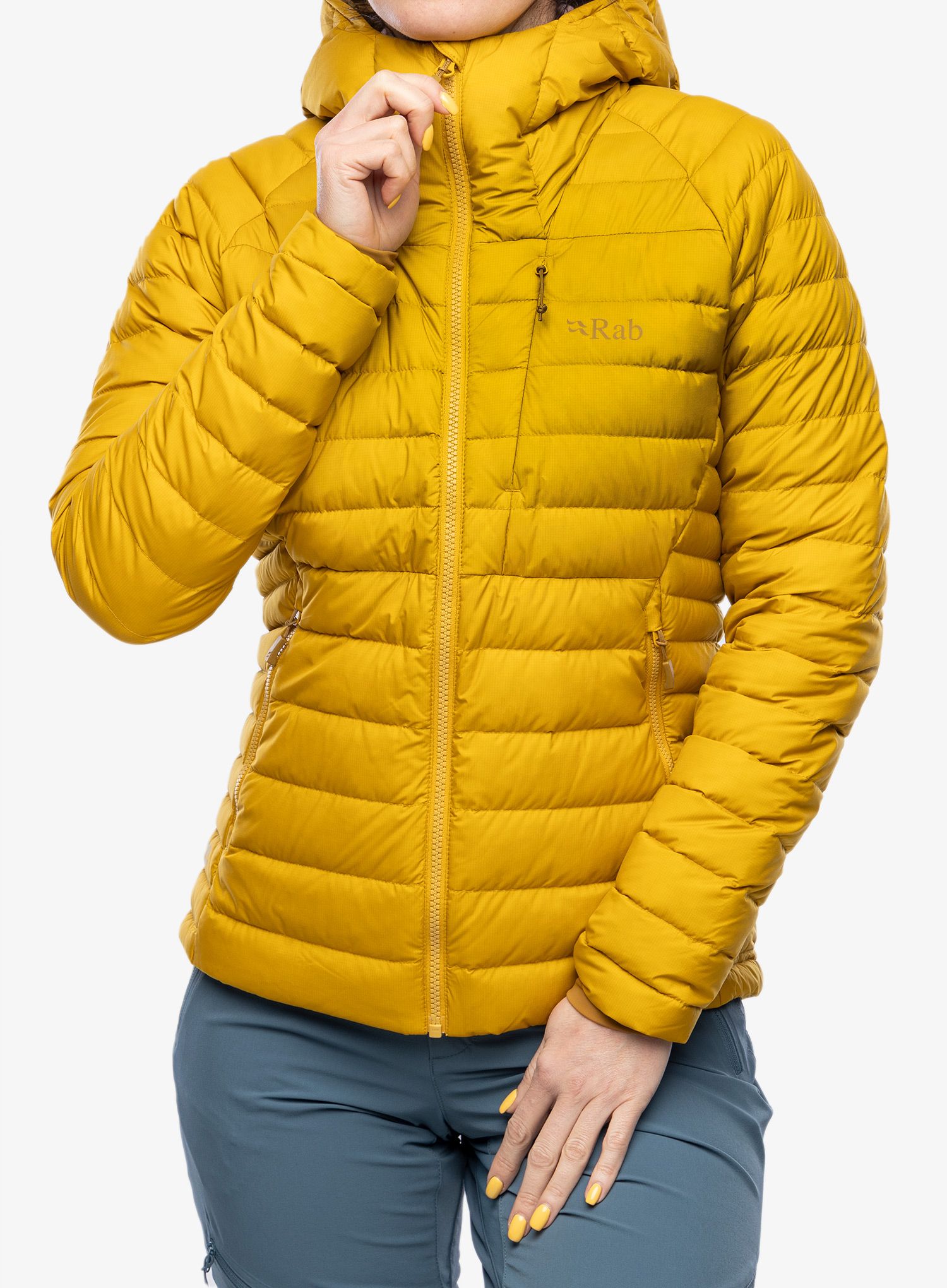 Dámská péřová bunda Rab Infinity Microlight Jacket - sahara