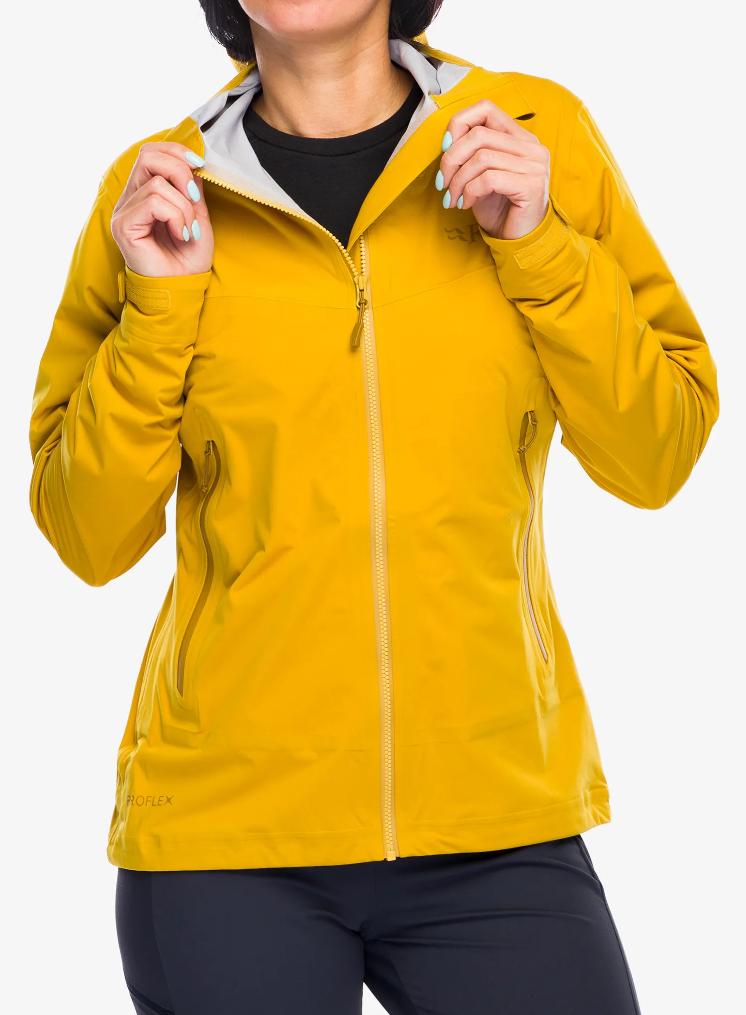 Dámská nepromokavá bunda s membránou Rab Kinetic 2.0 Jacket - sahara