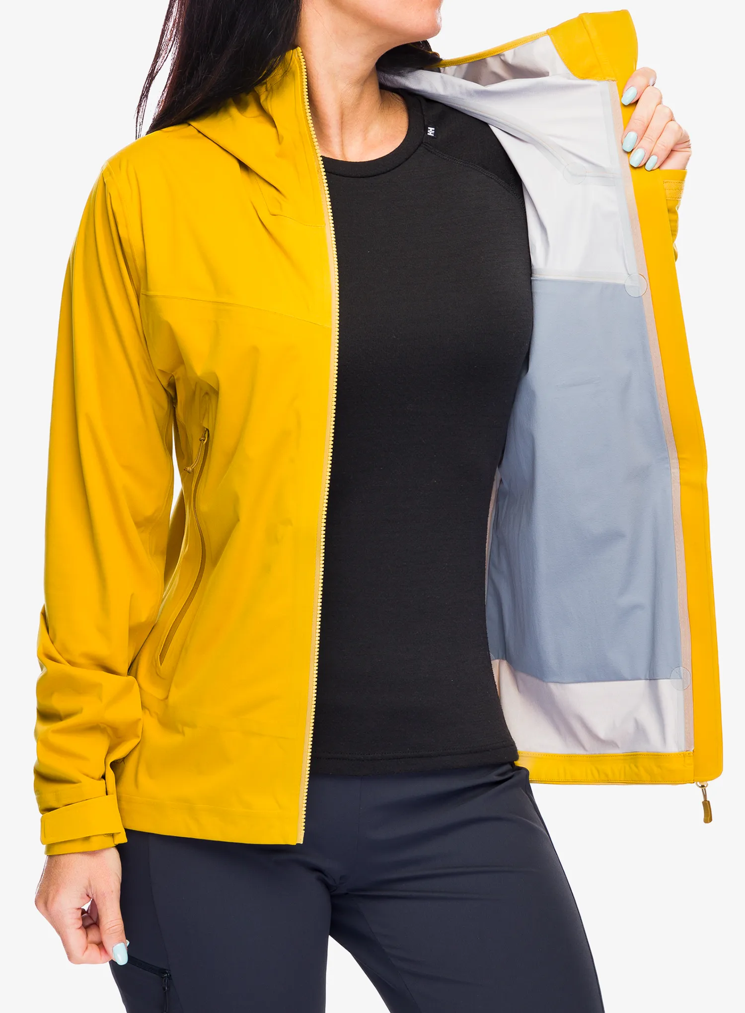 Dámská nepromokavá bunda s membránou Rab Kinetic 2.0 Jacket - sahara