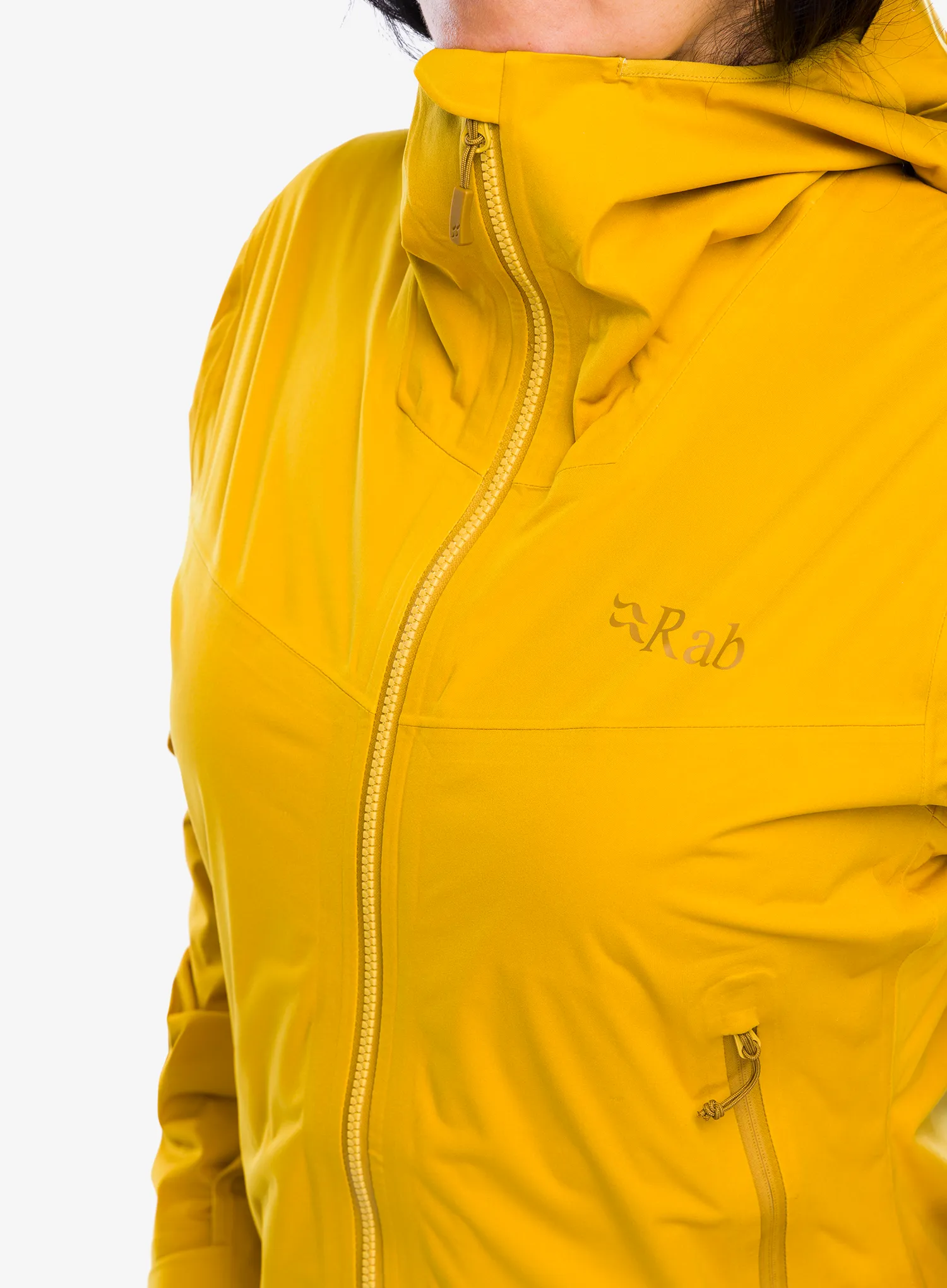 Dámská nepromokavá bunda s membránou Rab Kinetic 2.0 Jacket - sahara
