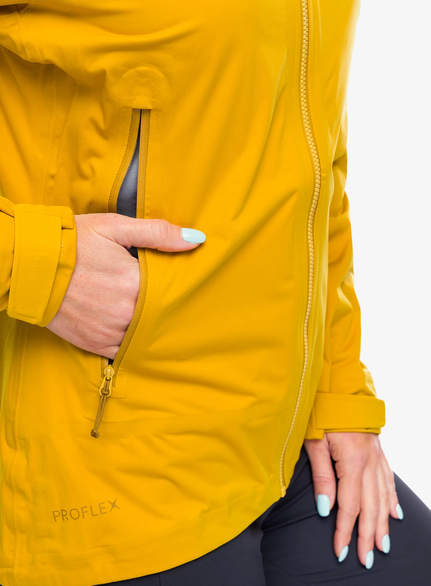 Dámská nepromokavá bunda s membránou Rab Kinetic 2.0 Jacket - sahara