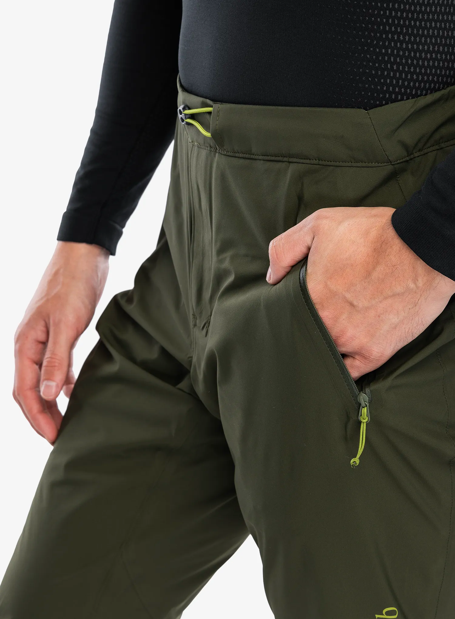 Membránové kalhoty Rab Kinetic 2.0 Pants - army