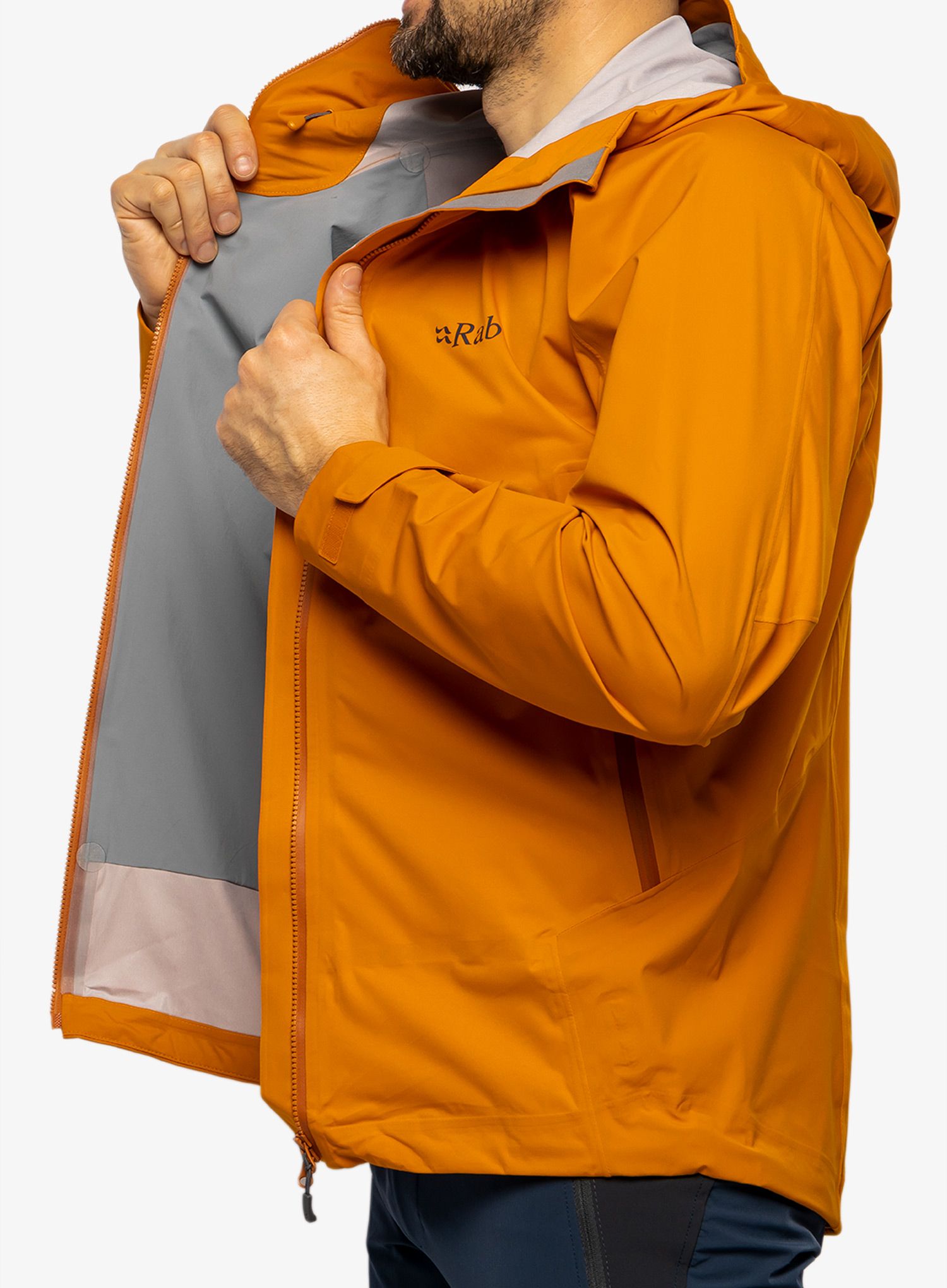Bunda do deště Rab Kinetic Alpine 2.0 Jacket - marmalade