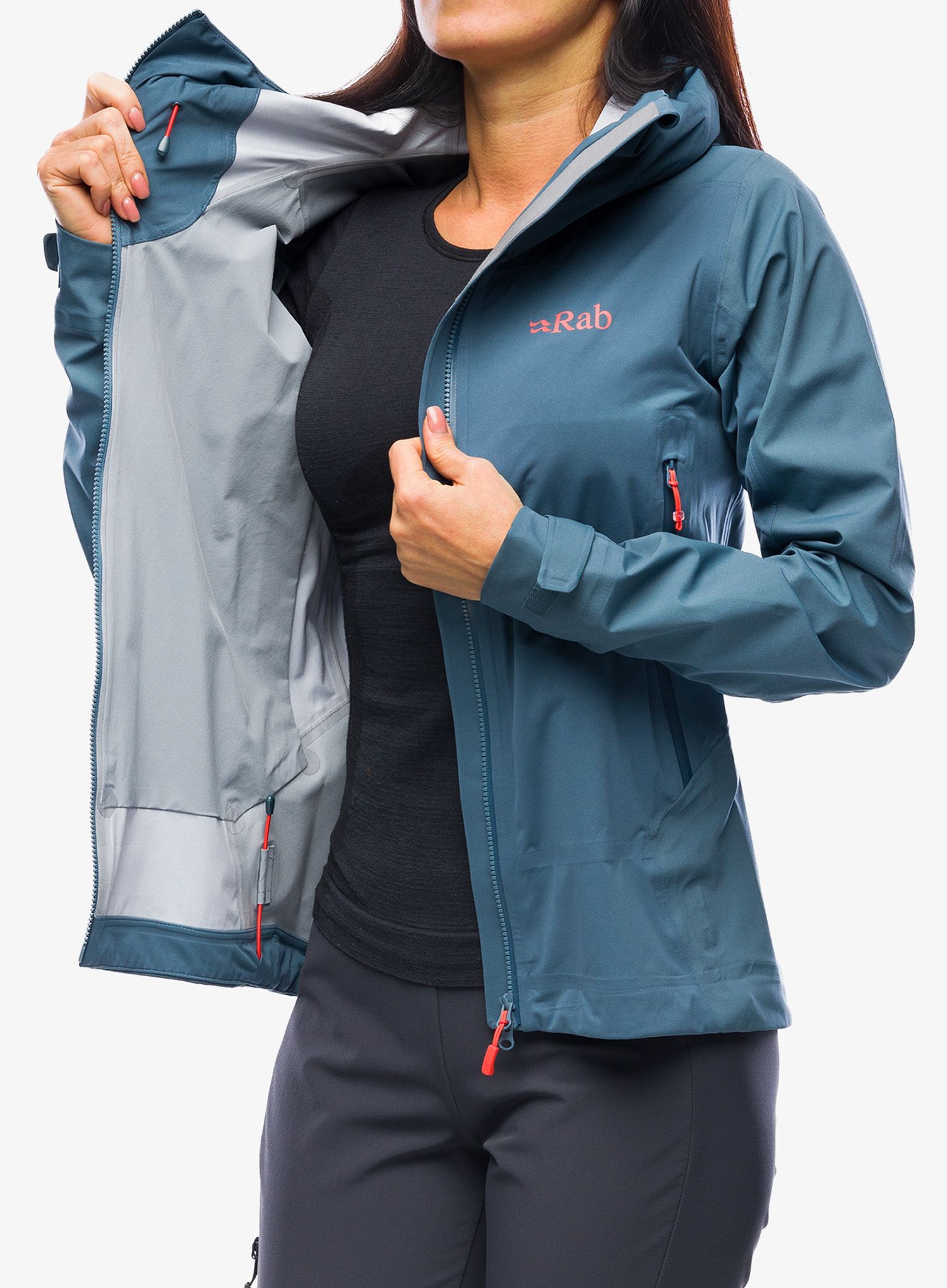 Dámská bunda do deště Rab Kinetic Alpine 2.0 Jacket - orion blue