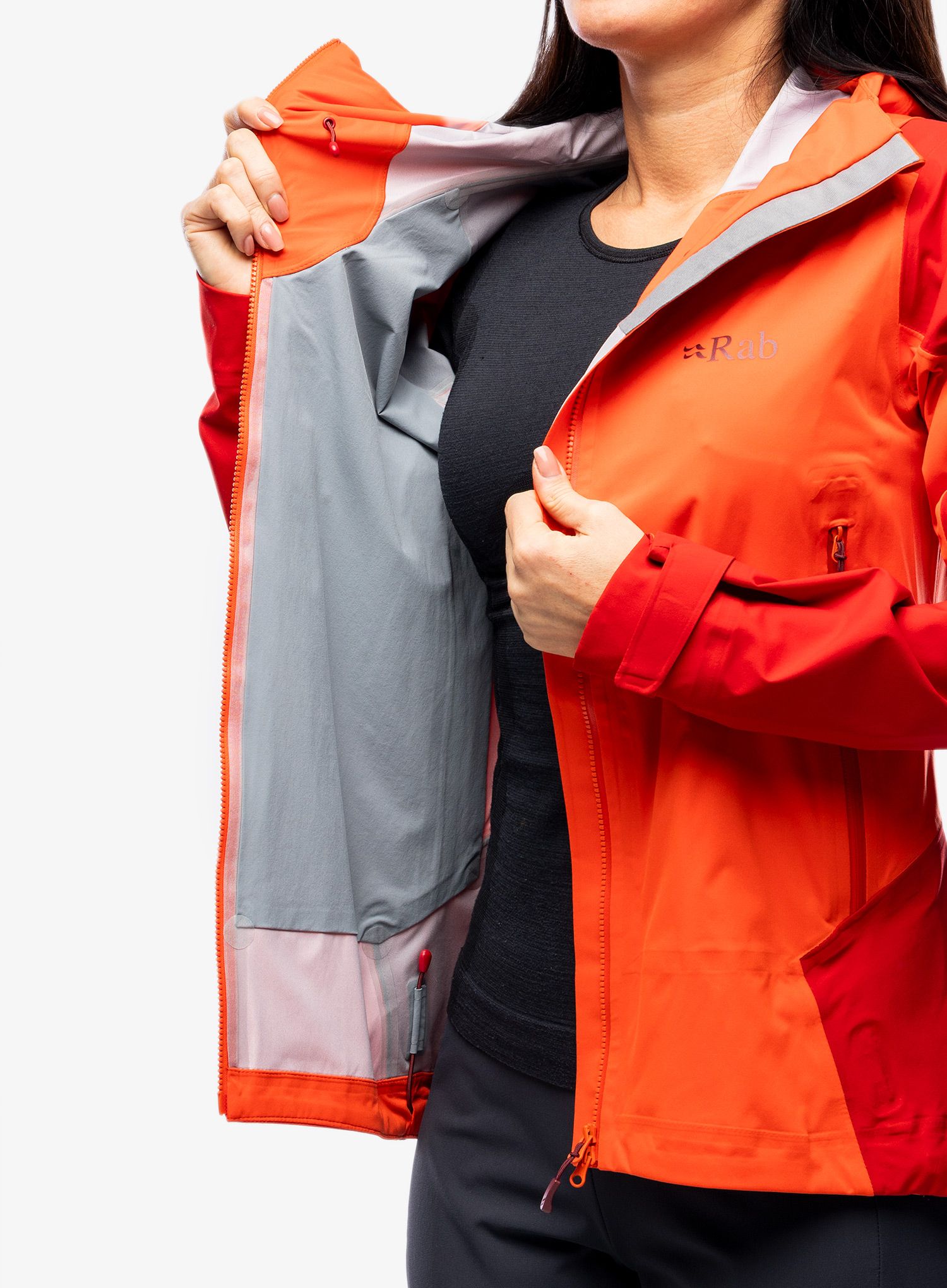 Dámská bunda Rab Kinetic Alpine 2.0 Jacket - red grapefruit