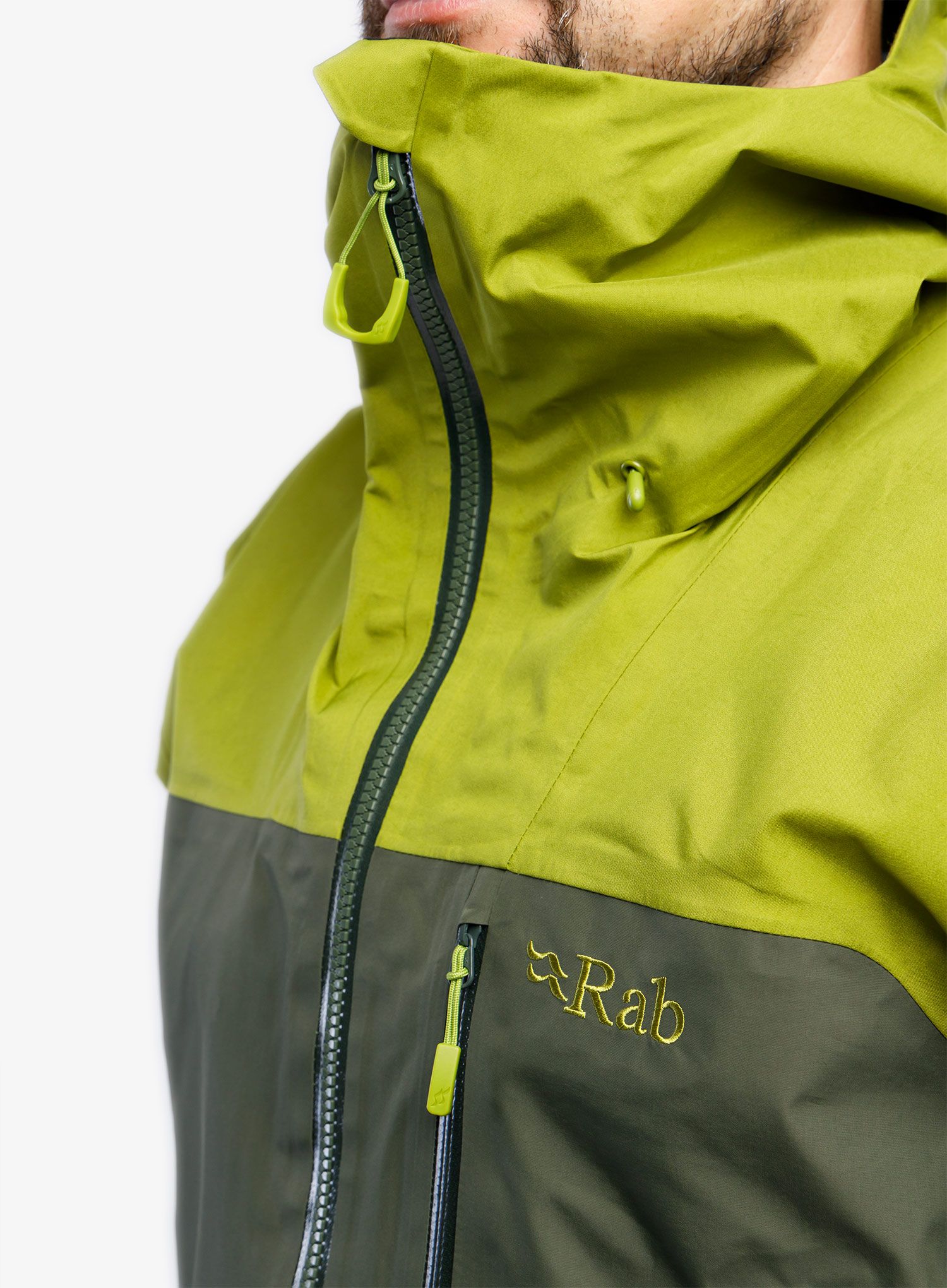 Bunda s membránou RAB Latok Mountain GTX Jacket - aspen green