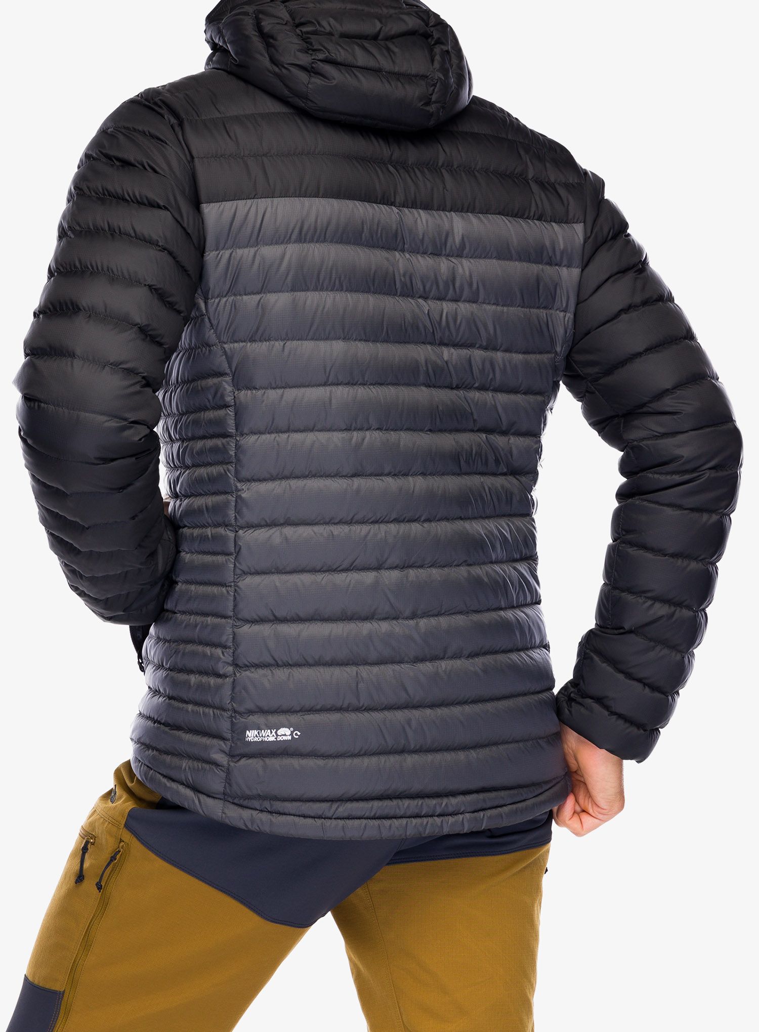 Bunda Rab Microlight Alpine Down Jacket- black/graphene