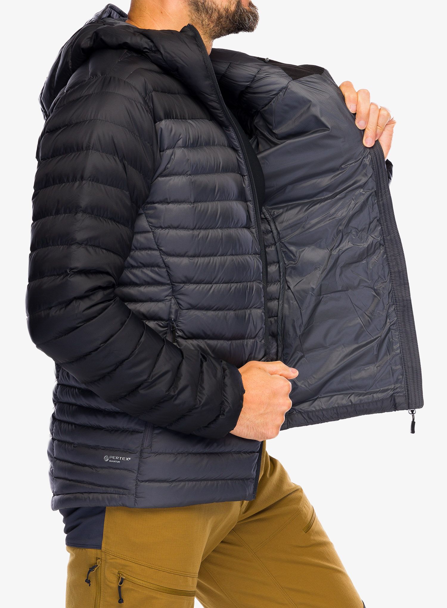 Bunda Rab Microlight Alpine Down Jacket- black/graphene