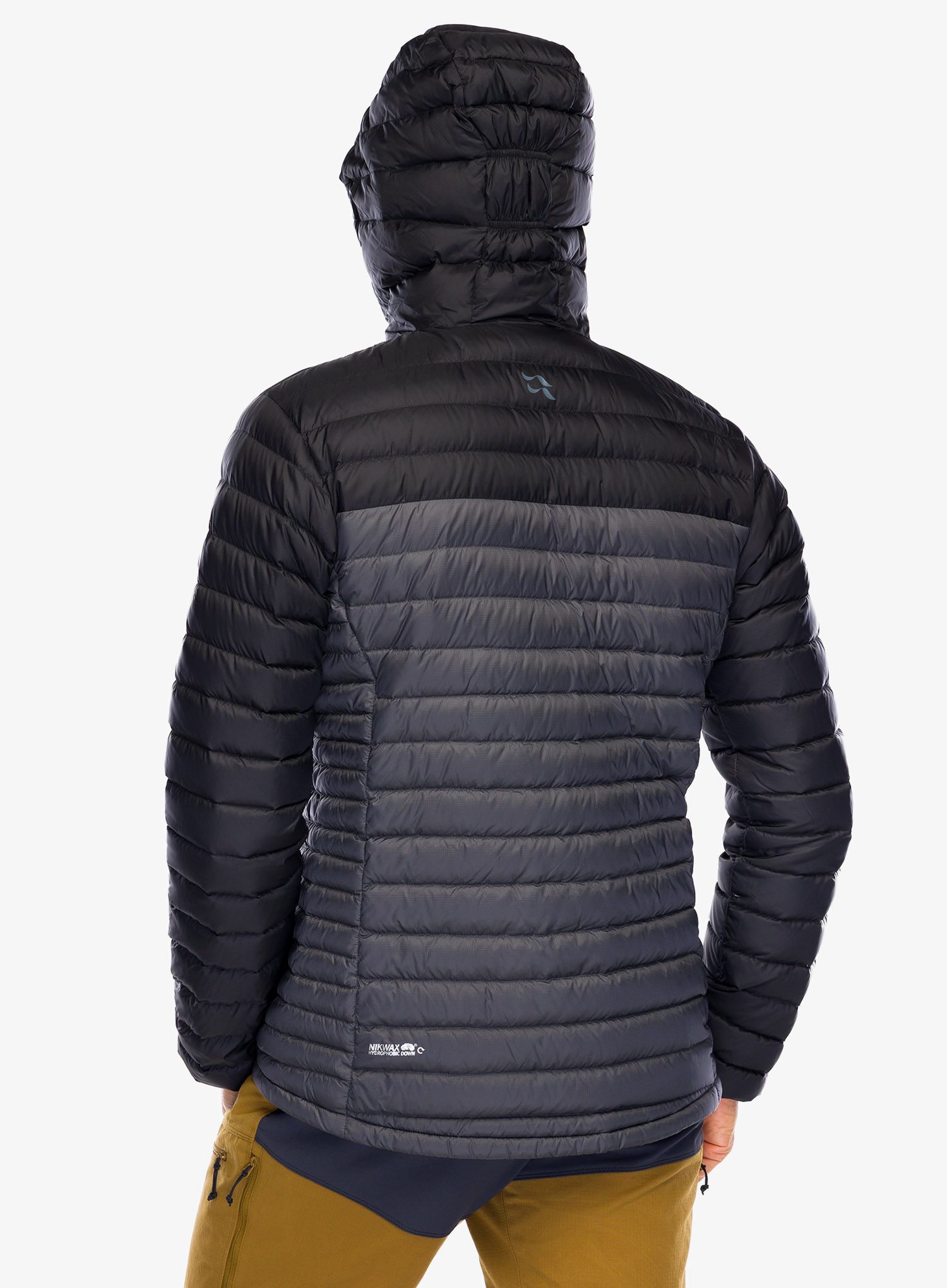Bunda Rab Microlight Alpine Down Jacket- black/graphene