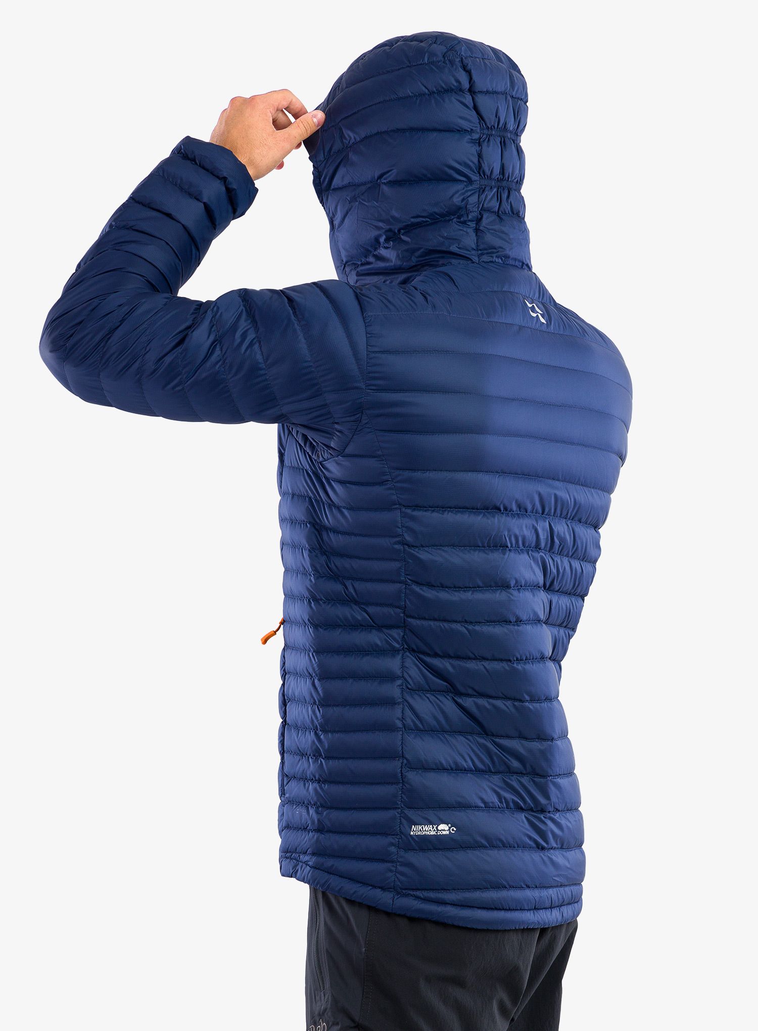 Péřová bunda Rab Microlight Alpine Jacket - deep ink/marmalade