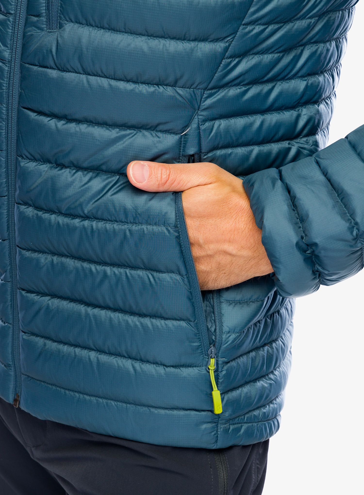 Péřová bunda Rab Microlight Alpine Jacket - orion blue