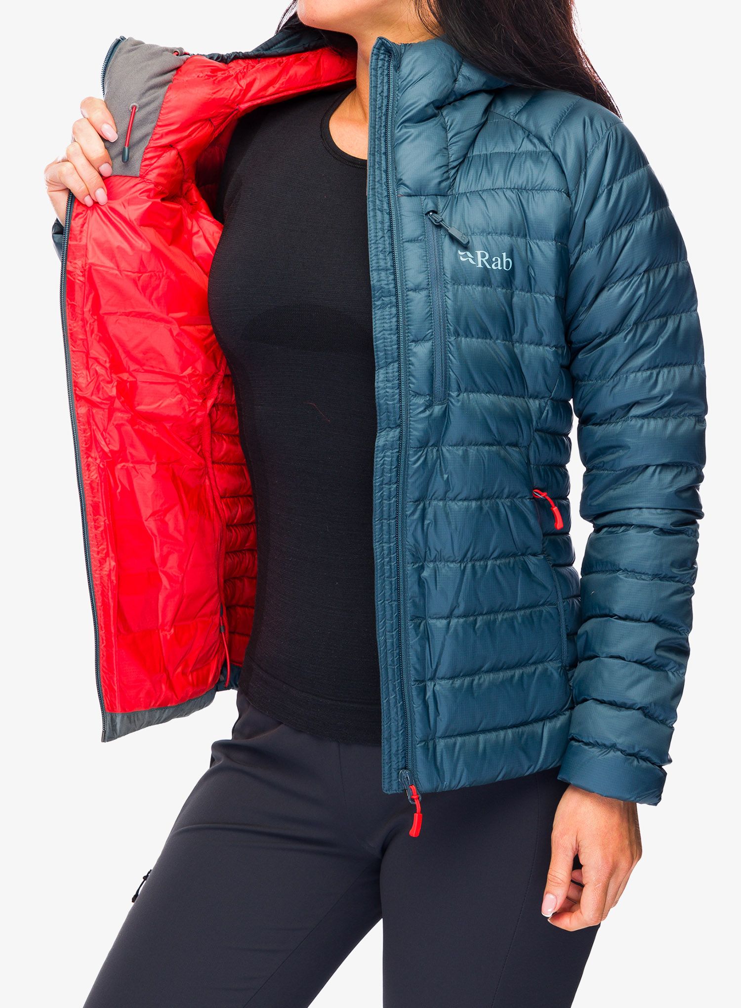 Dámská péřová bunda Rab Microlight Alpine Jacket - orion blue