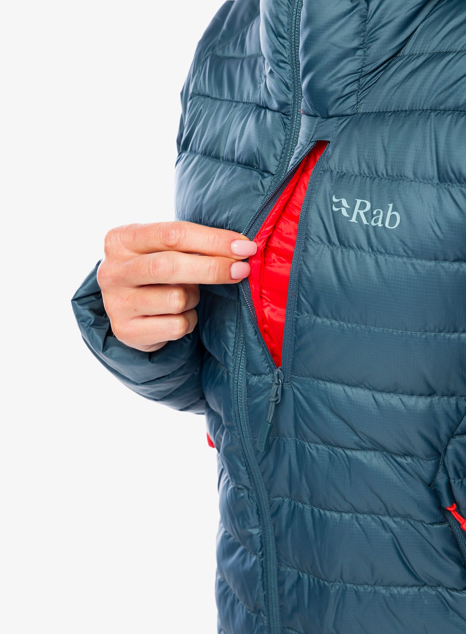 Dámská péřová bunda Rab Microlight Alpine Jacket - orion blue