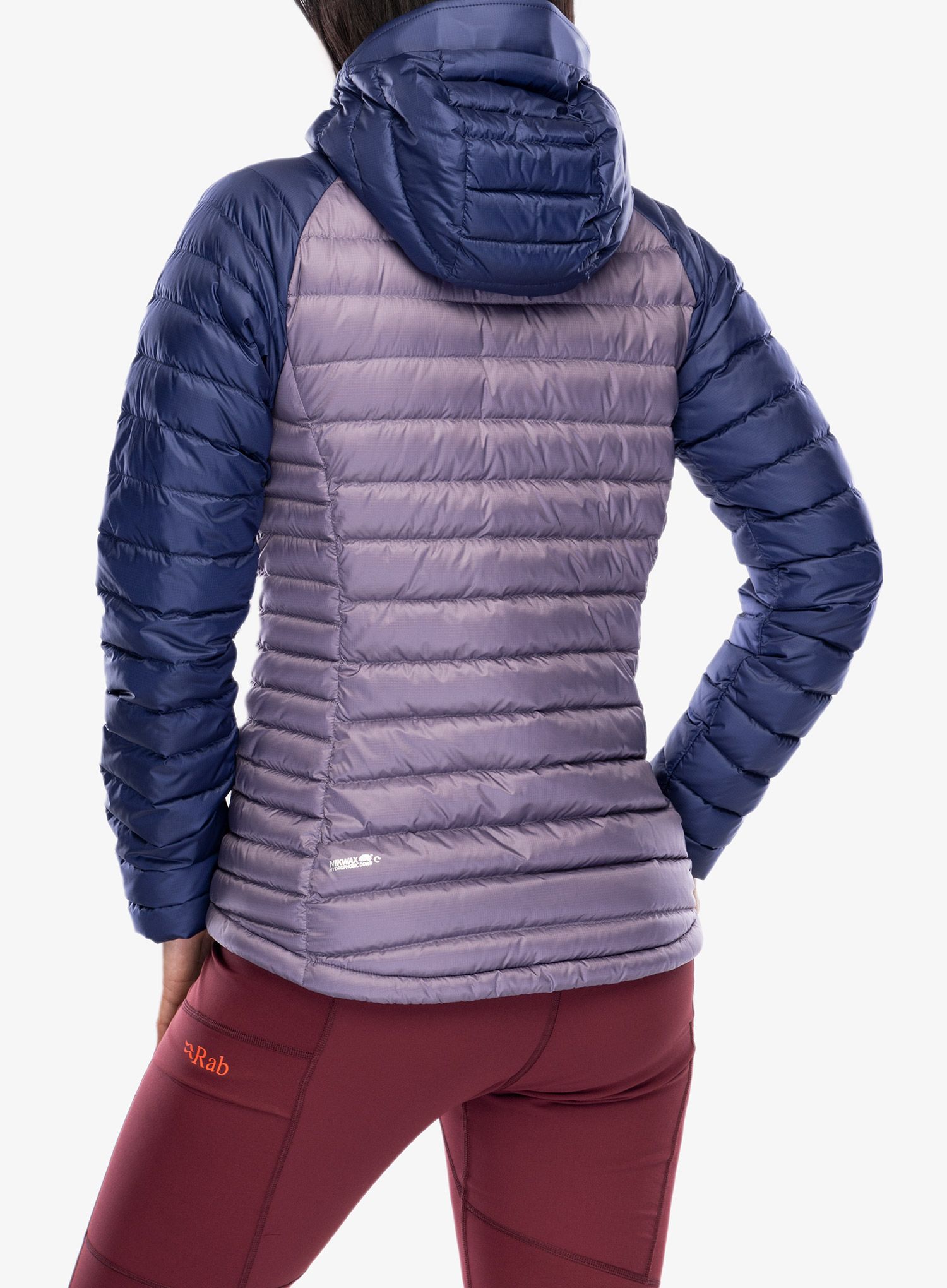 Dámská péřová bunda Rab Microlight Alpine Jacket - patriot blue/purple sage