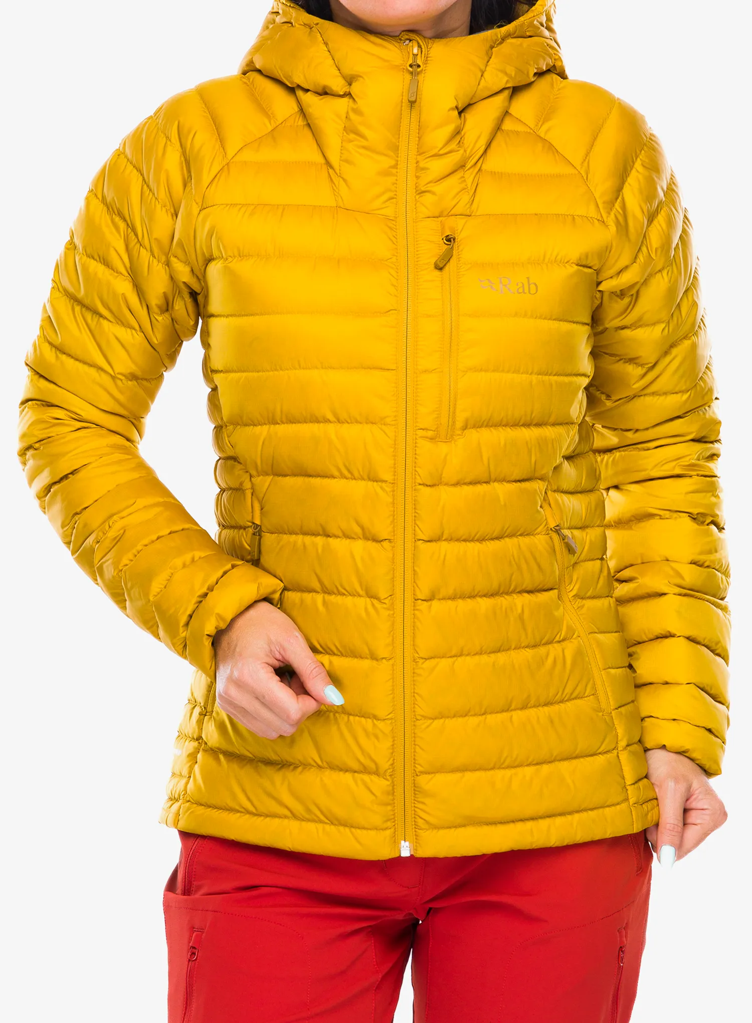 Dámská péřová bunda Rab Microlight Alpine Jacket - sahara
