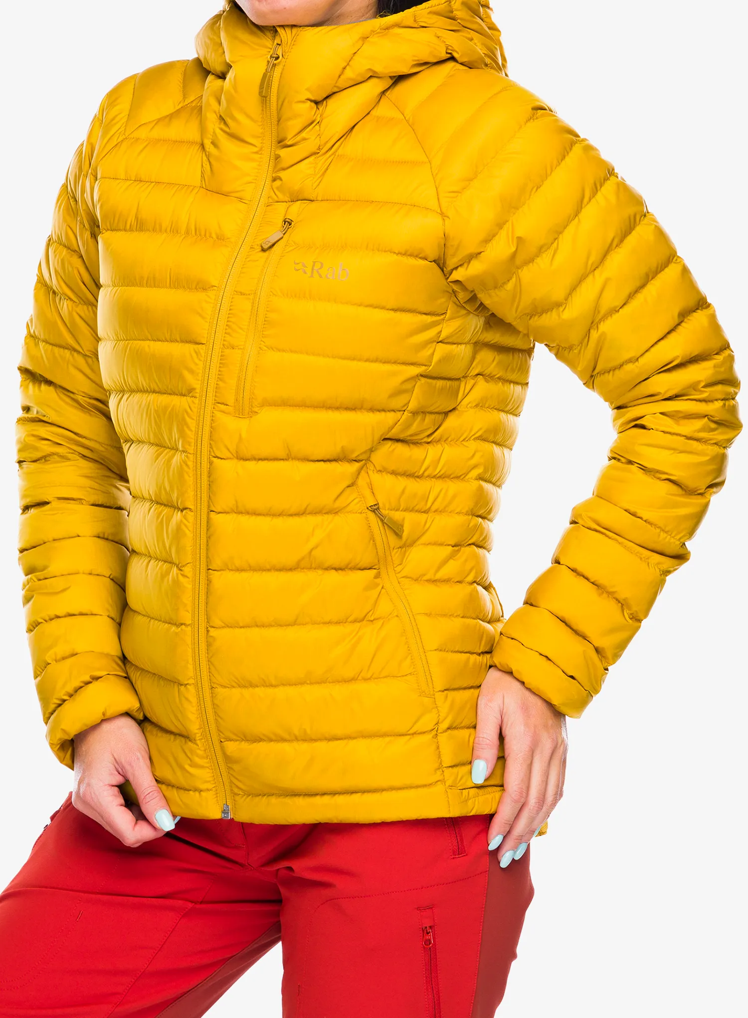 Dámská péřová bunda Rab Microlight Alpine Jacket - sahara