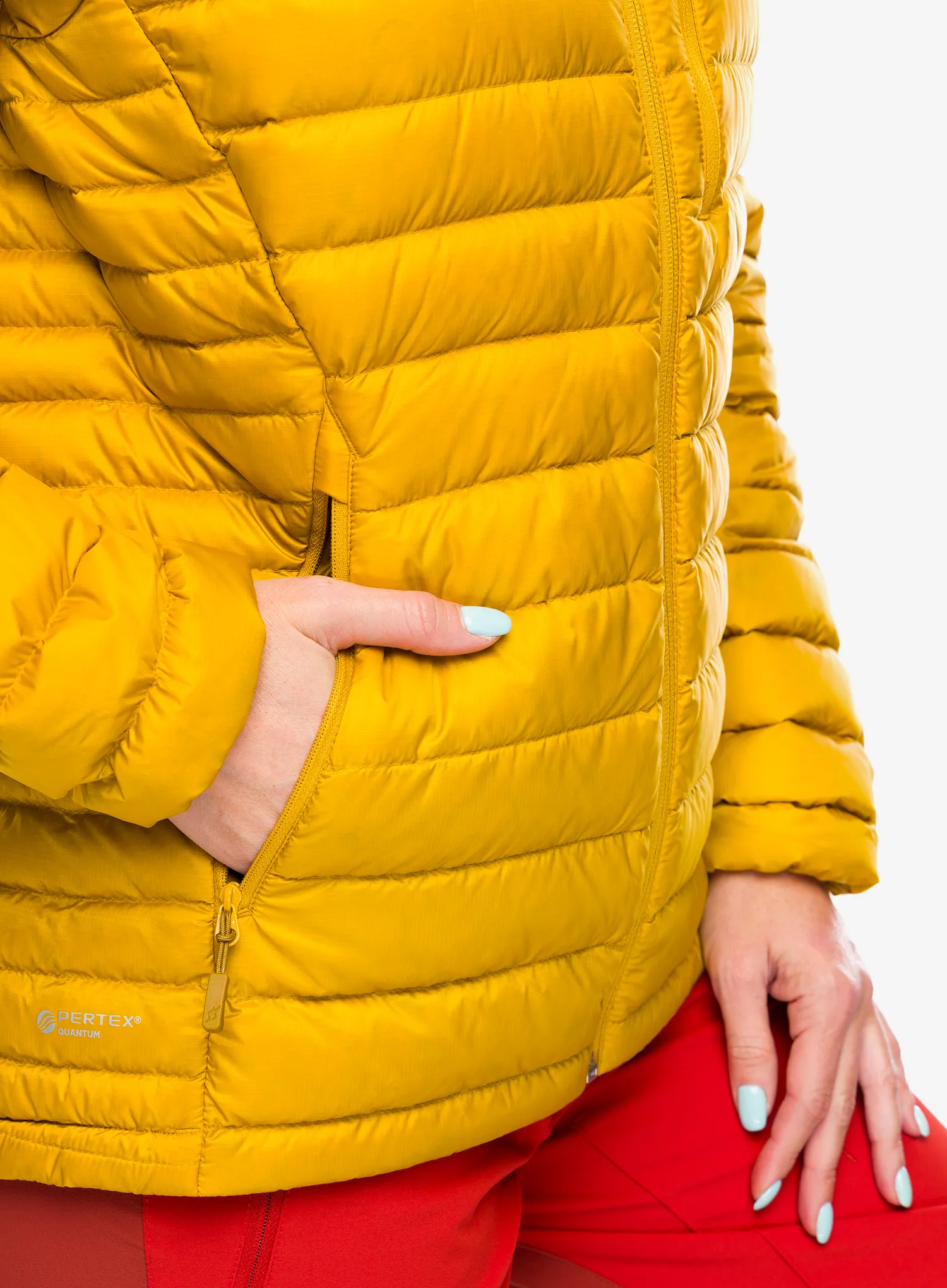 Dámská péřová bunda Rab Microlight Alpine Jacket - sahara