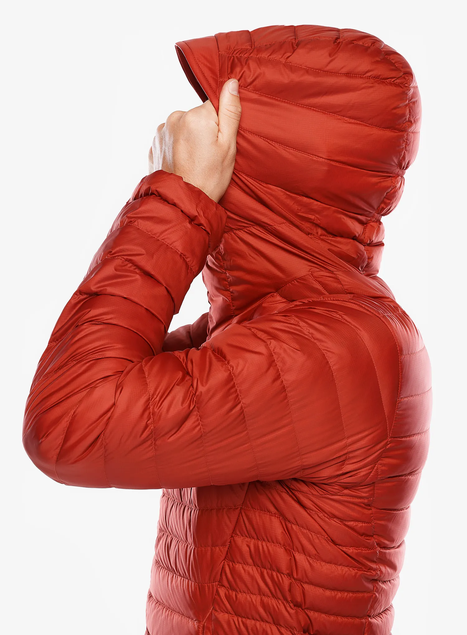 Péřová bunda Rab Microlight Alpine Jacket - tuscan red