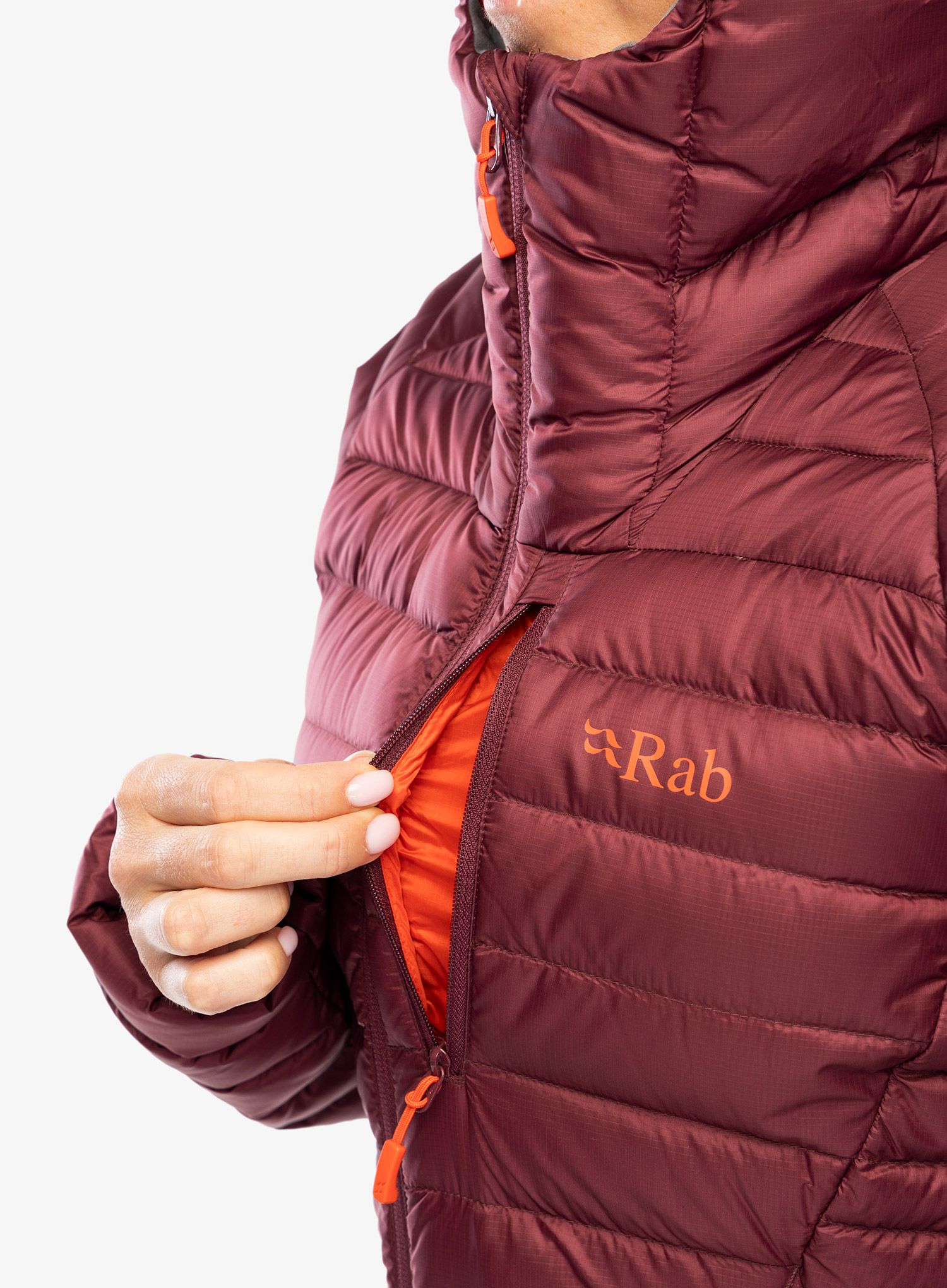 Dámská bunda Rab Microlight Alpine Long Jacket - deep heather