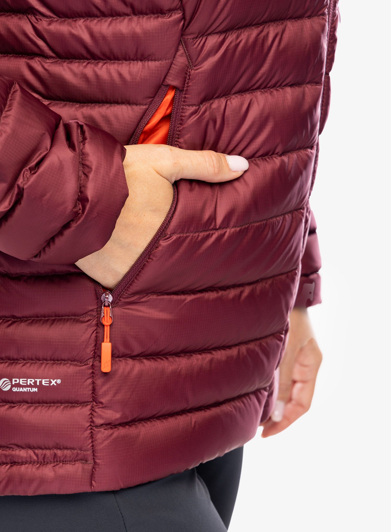 Dámská bunda Rab Microlight Alpine Long Jacket - deep heather
