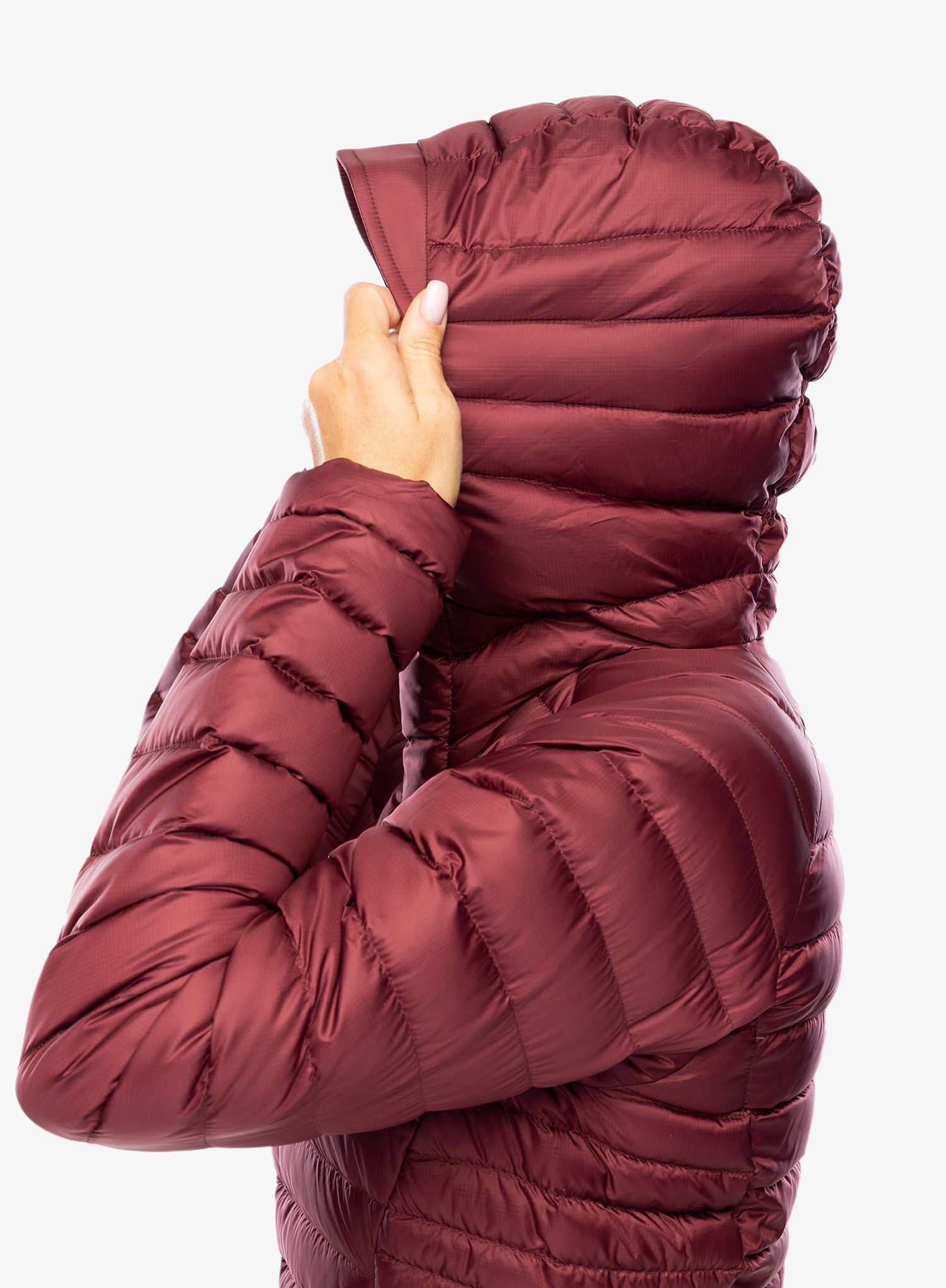 Dámská bunda Rab Microlight Alpine Long Jacket - deep heather