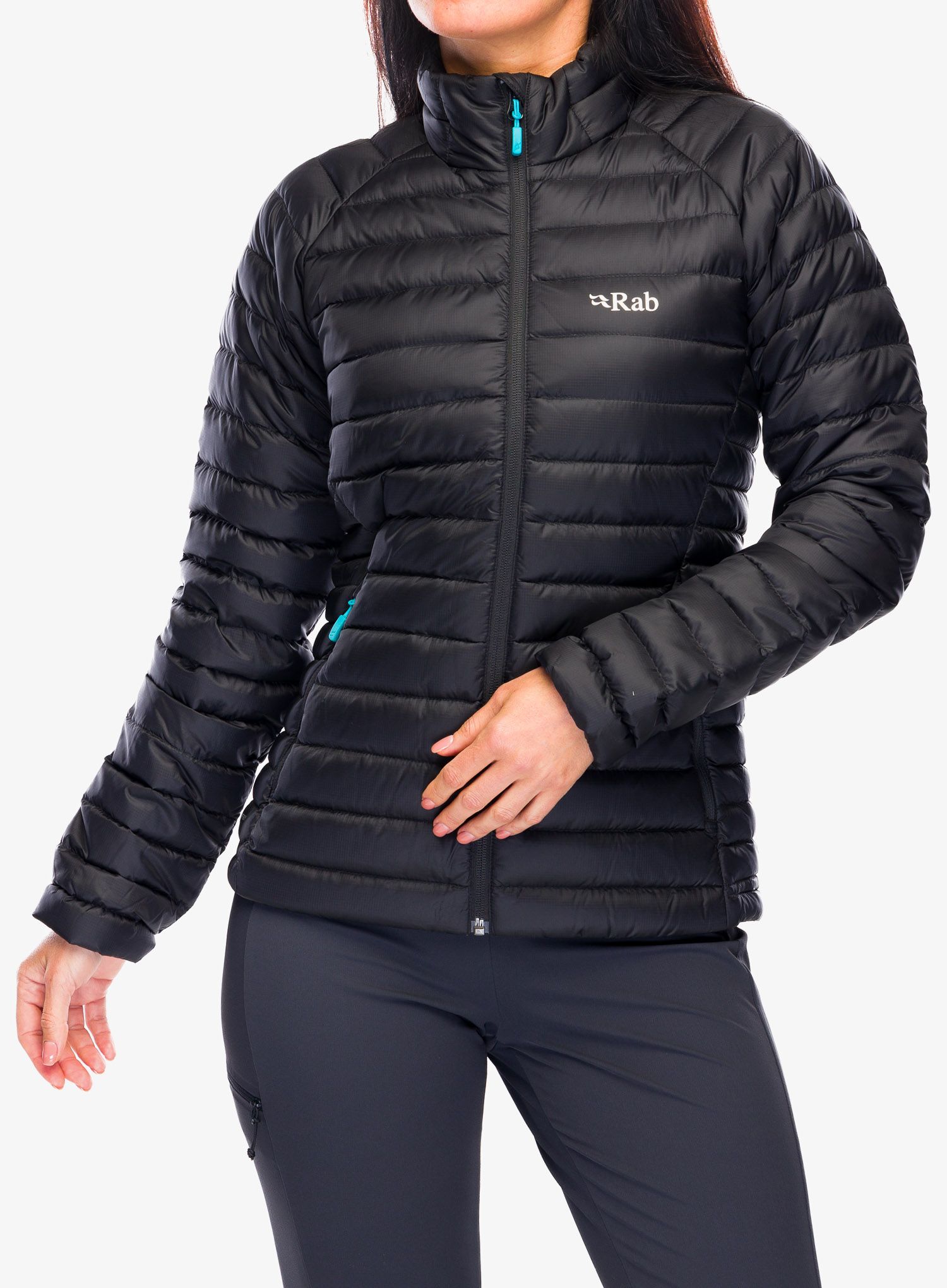 Dámská péřová bunda Rab Microlight Jacket - black