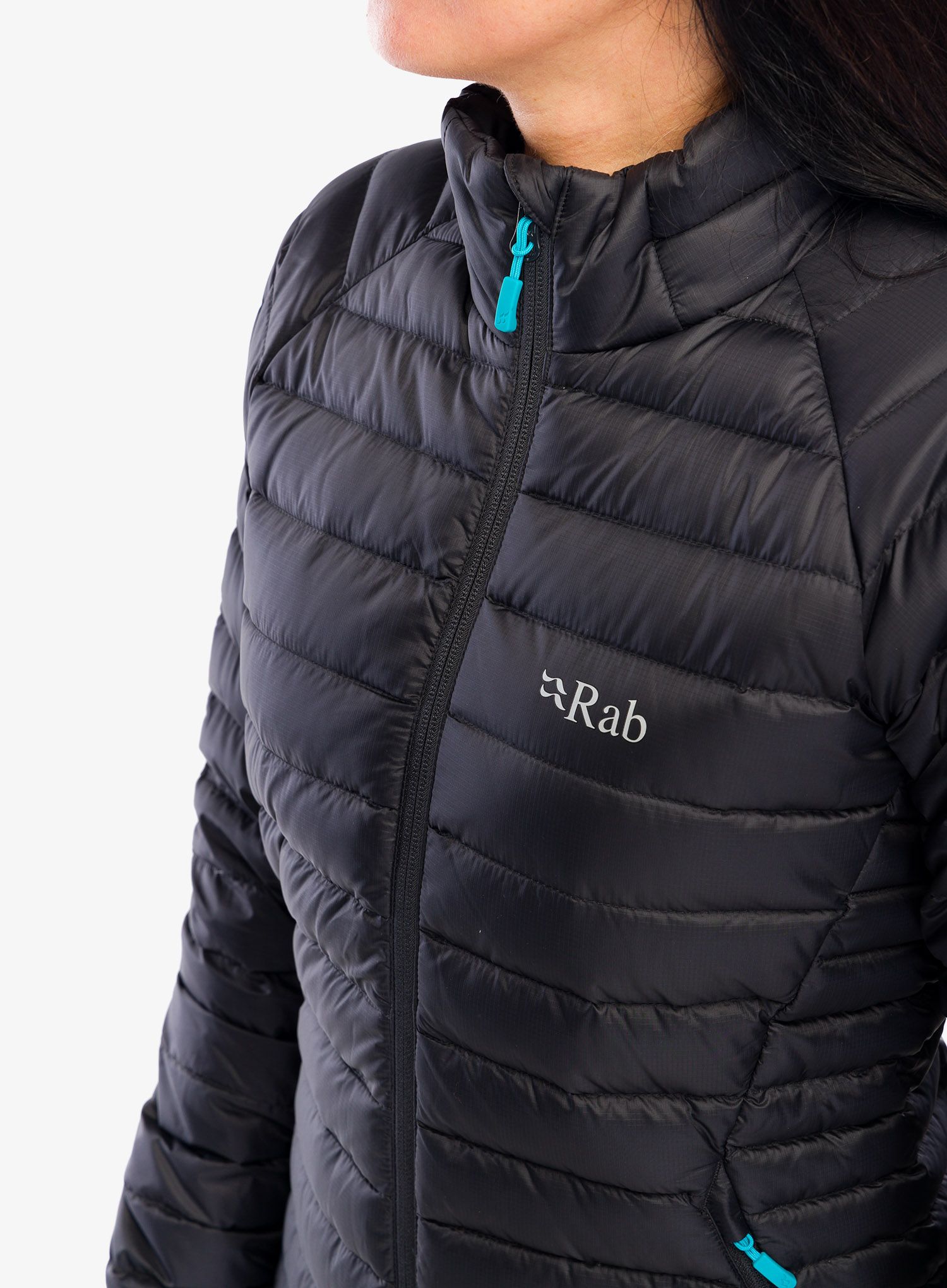 Dámská péřová bunda Rab Microlight Jacket - black