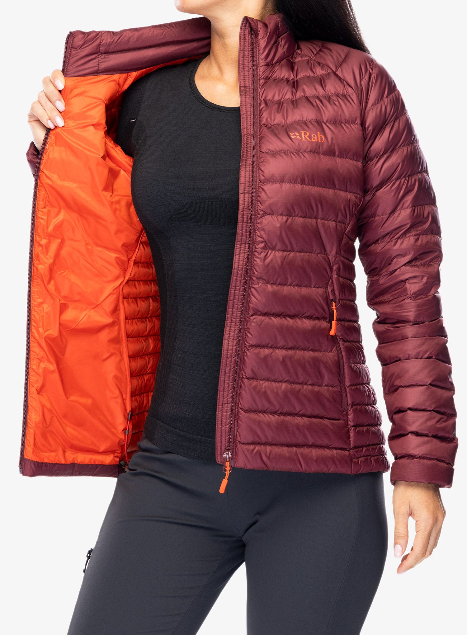 Dámská bunda Rab Microlight Jacket - deep heather