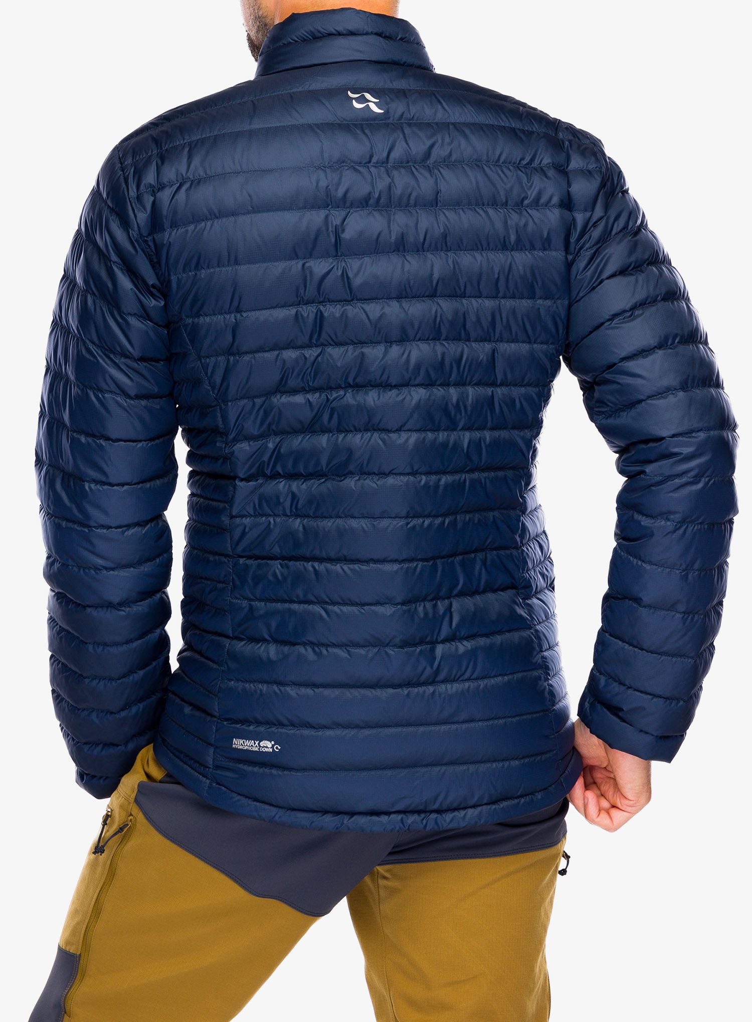 Péřová bunda Rab Microlight Jacket - deep ink/marmalade