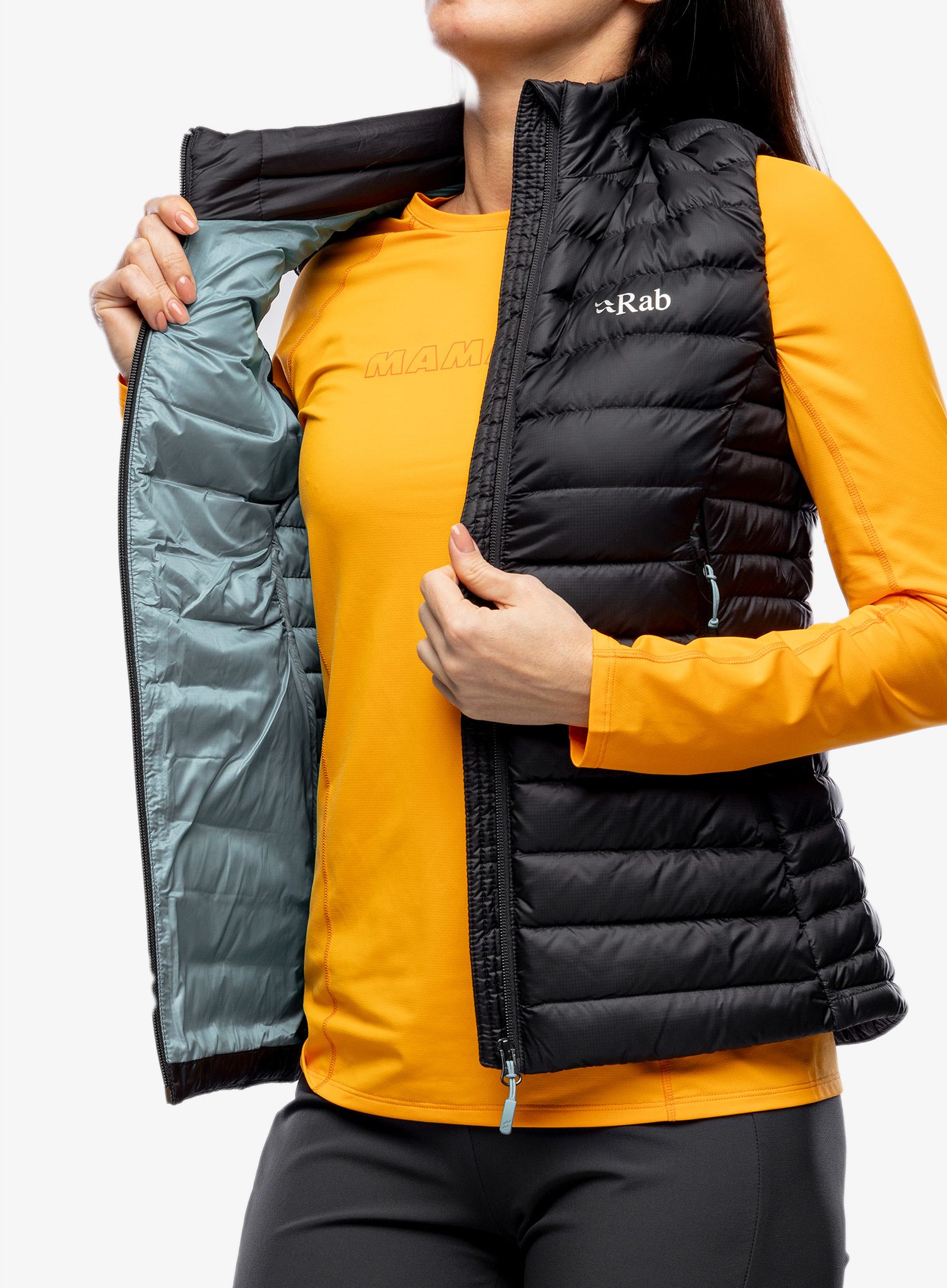Dámská péřová vesta Rab Microlight Vest - black