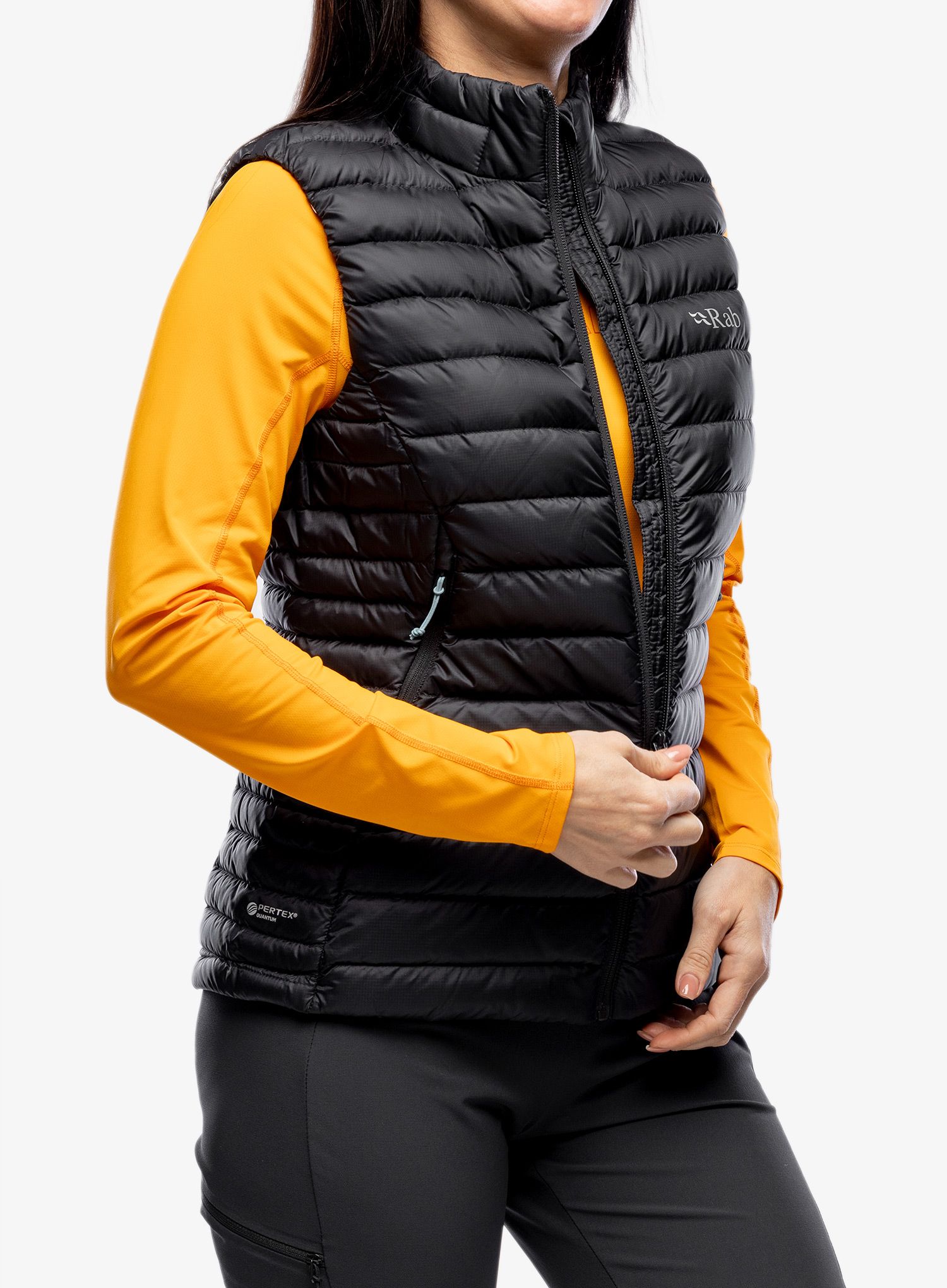 Dámská péřová vesta Rab Microlight Vest - black