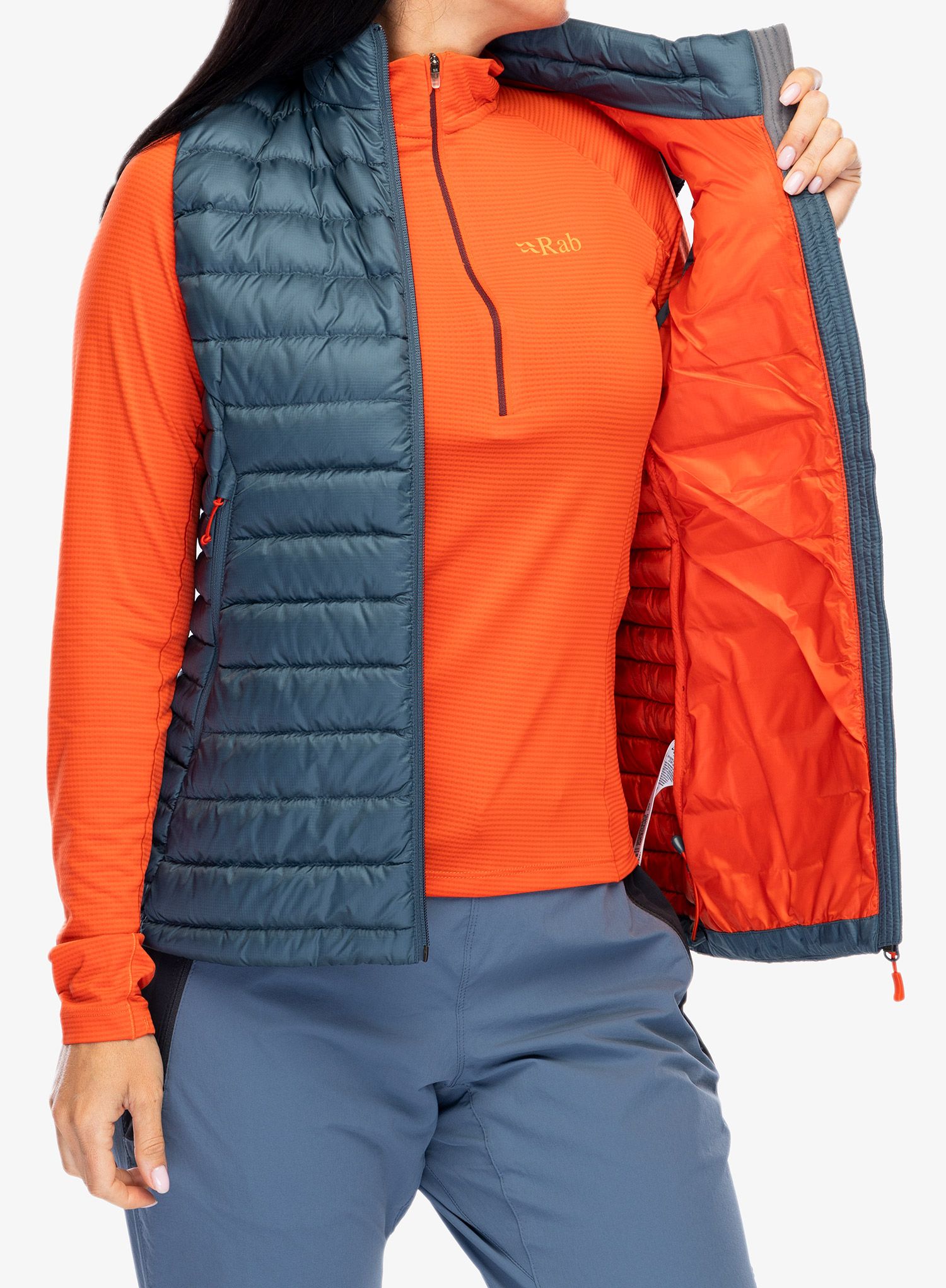 Kamizelka puchowa damska Rab Microlight Vest - orion blue