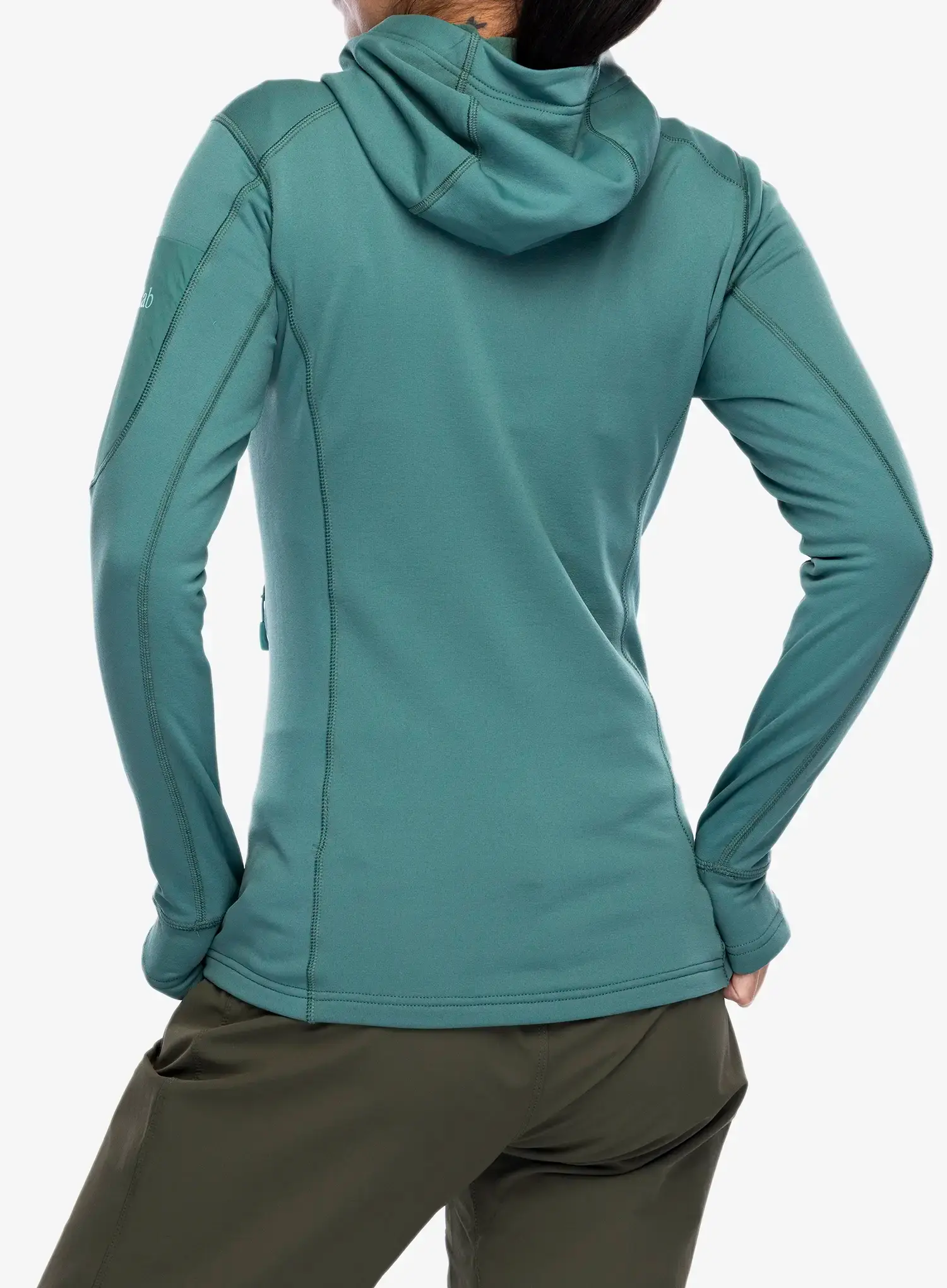 Fleece mikina dámská Rab Modulus Hoody - eucalyptus