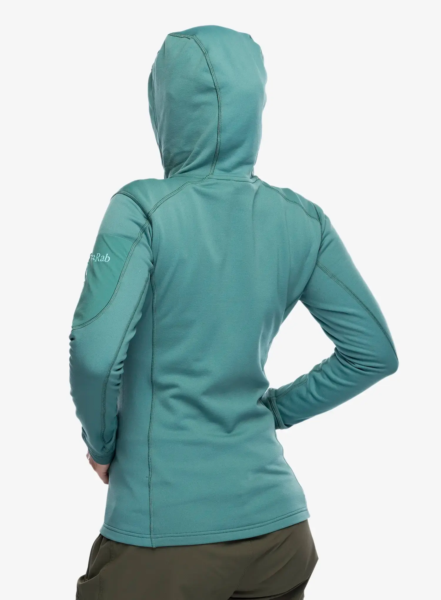 Fleece mikina dámská Rab Modulus Hoody - eucalyptus