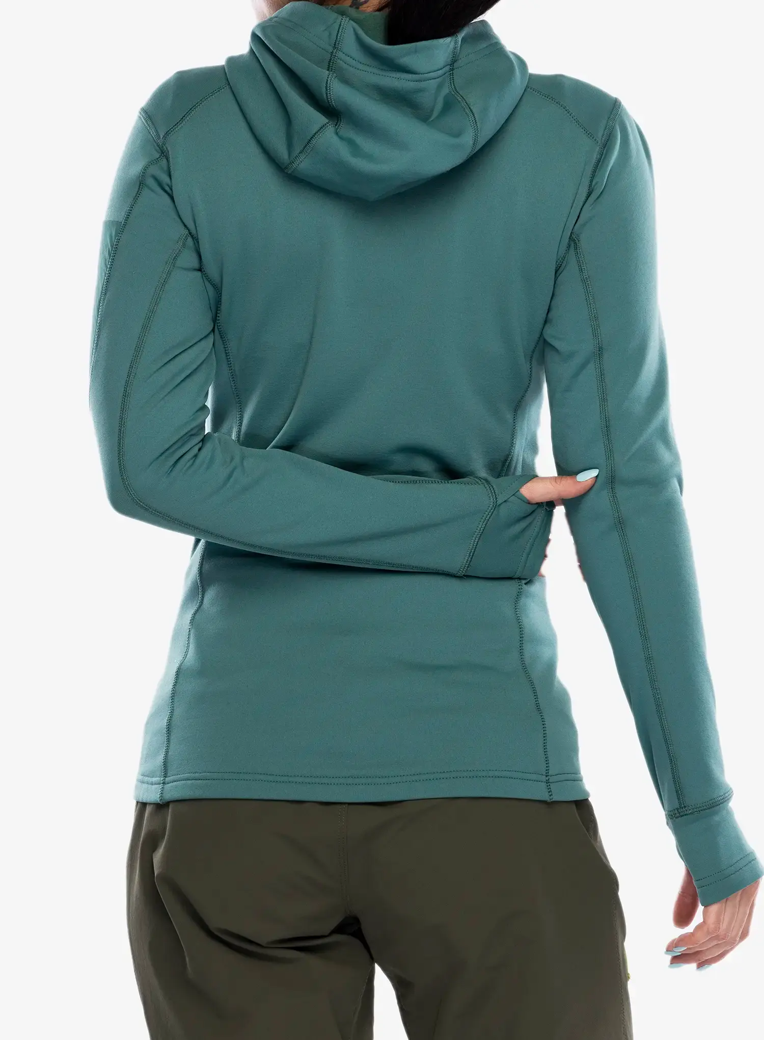 Fleece mikina dámská Rab Modulus Hoody - eucalyptus
