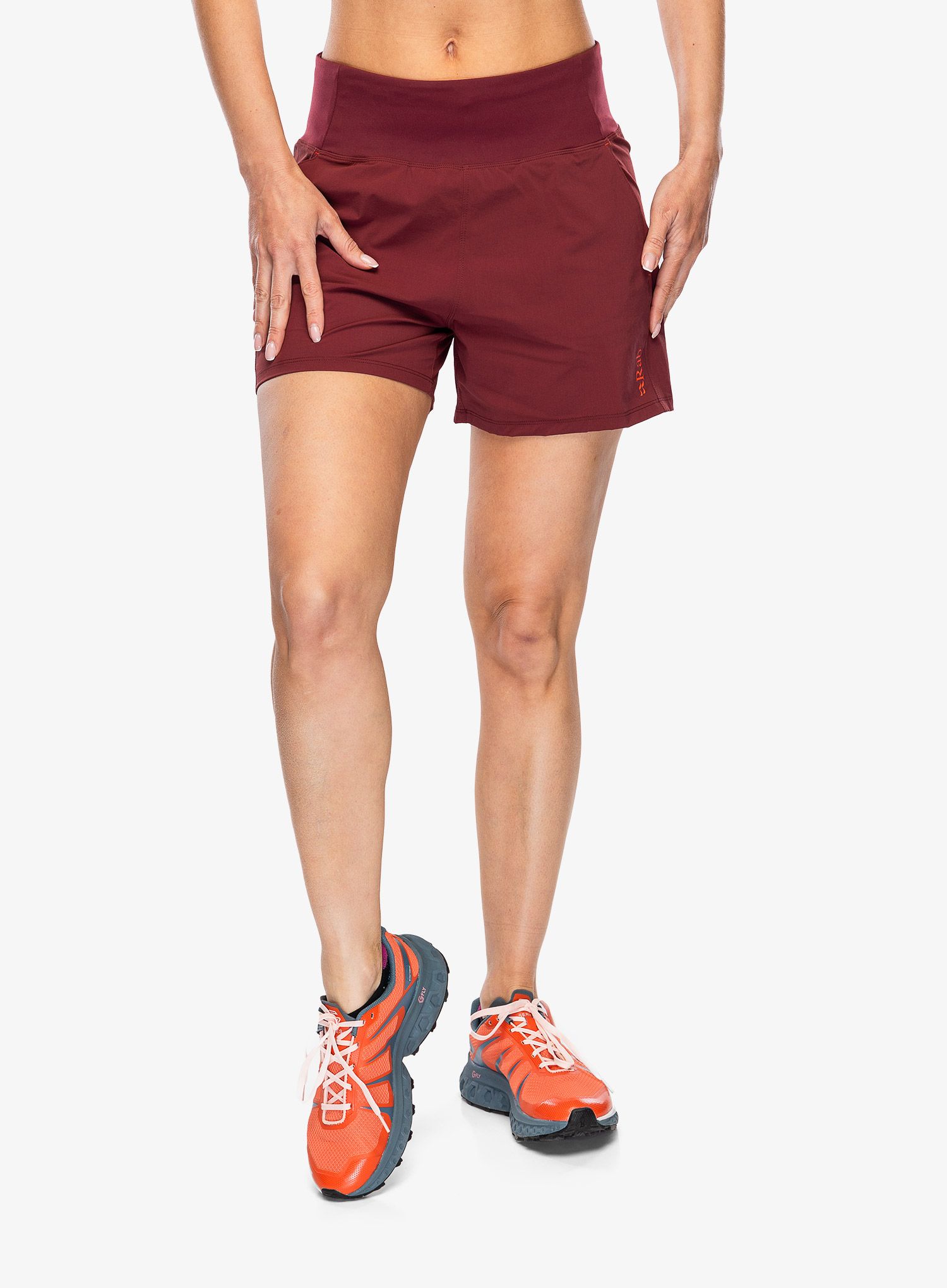 Dámské turistické kraťasy Rab Momentum Shorts - deep heather