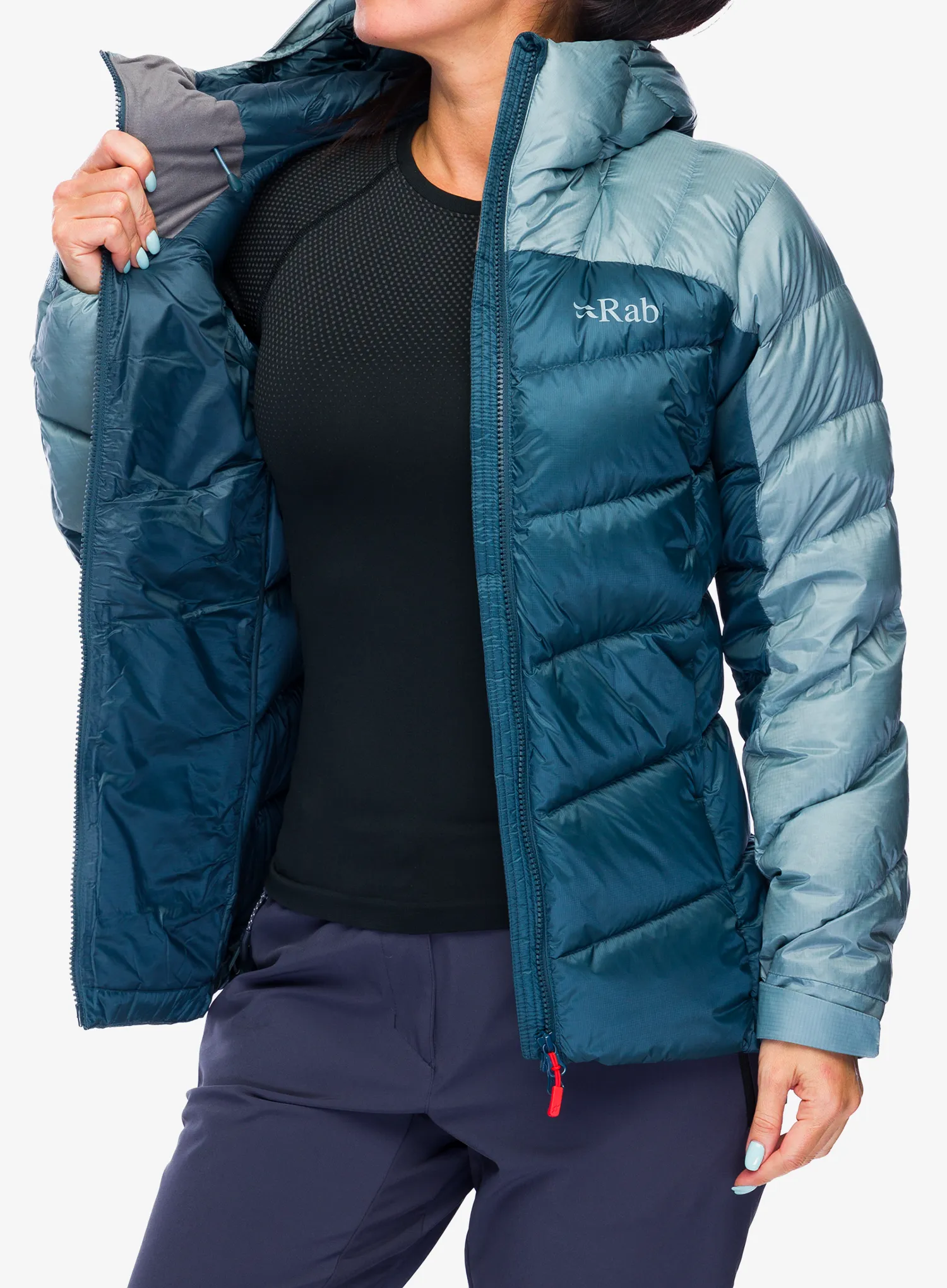 Dámská péřová bunda Rab Neutrino Pro Jacket - orion blue/citadel
