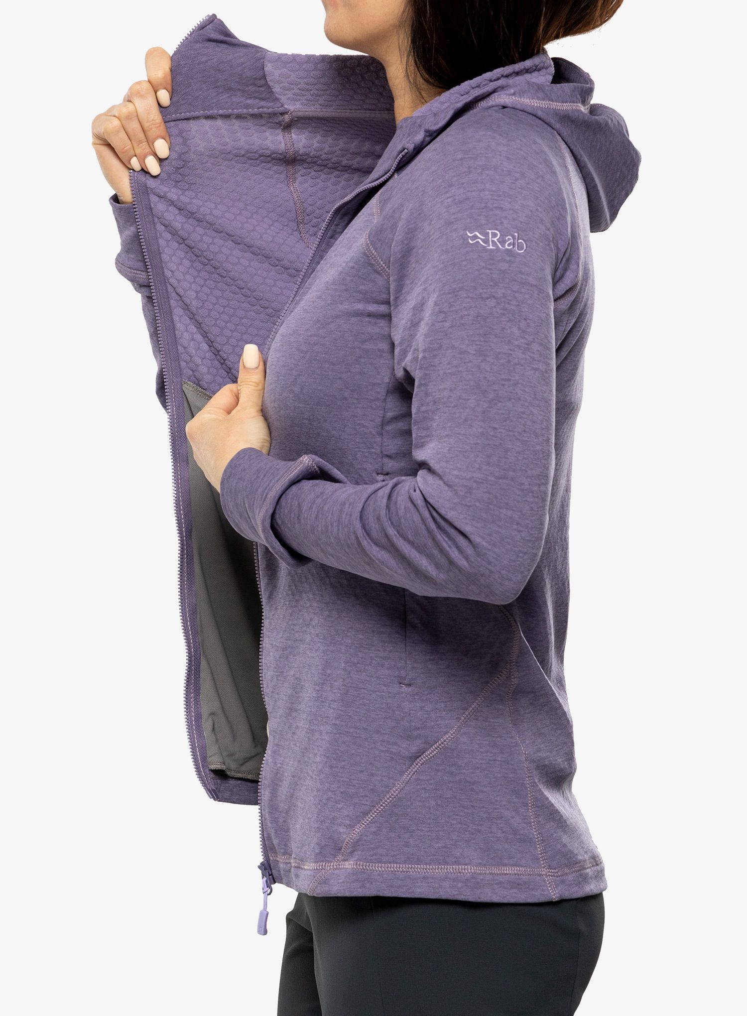 Dámská mikina s kapucí Rab Nexus Hoody - purple sage