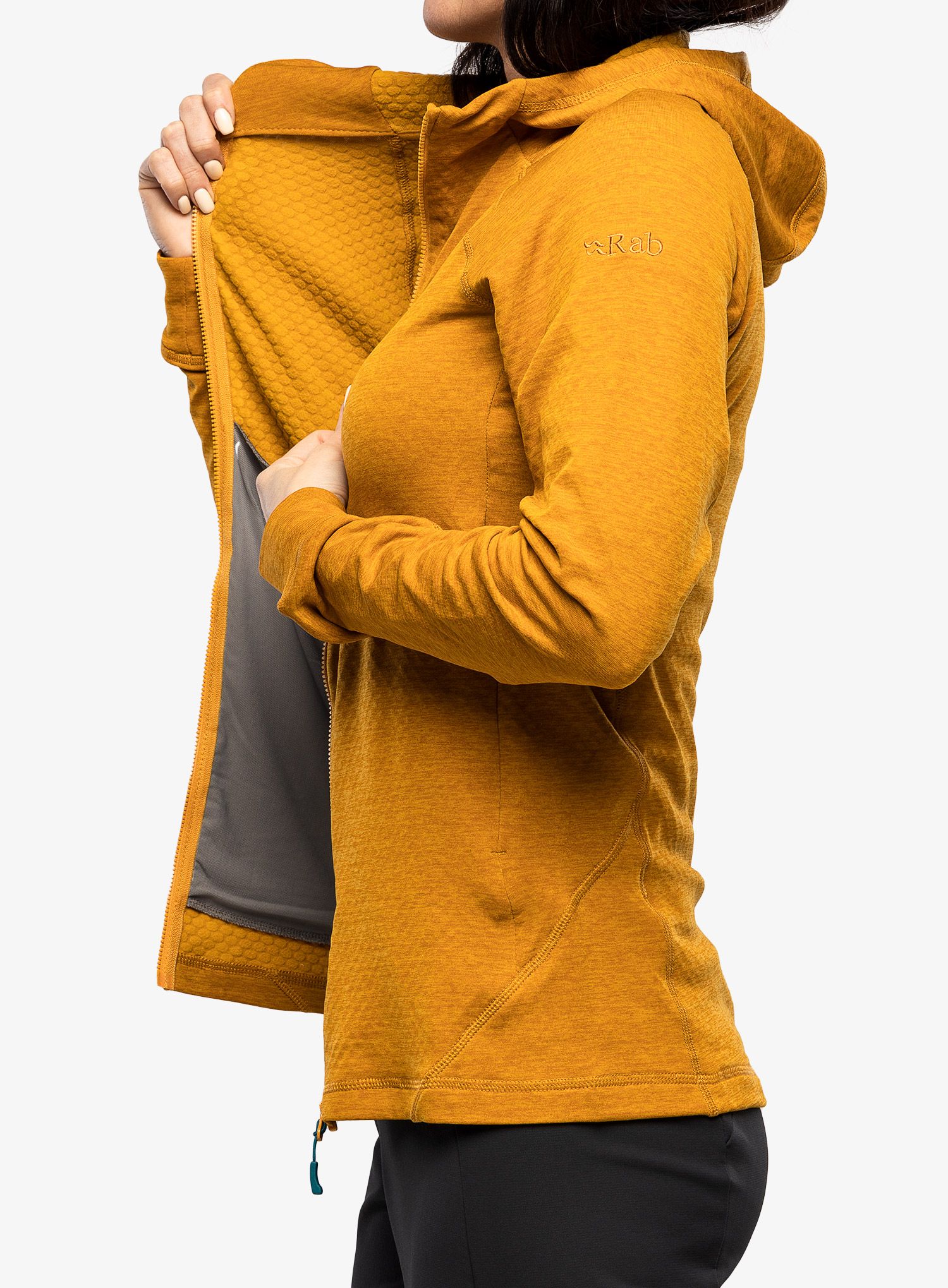 Dámská mikina s kapucí Rab Nexus Hoody - dark butternut