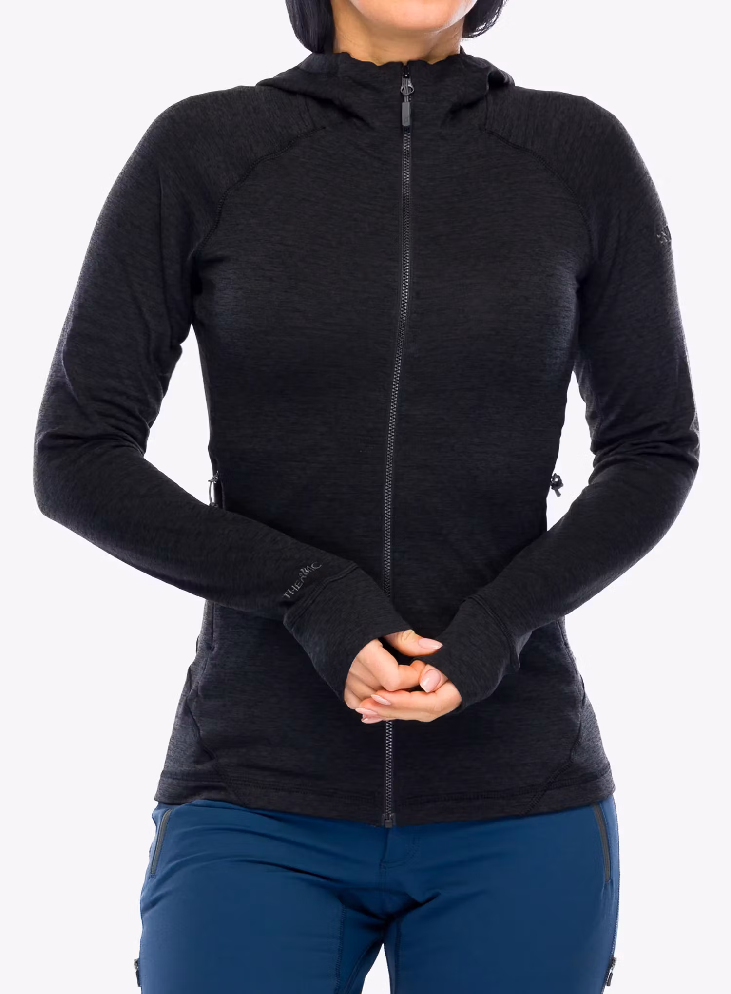 Dámská mikina s kapucí Rab Nexus Hoody - black