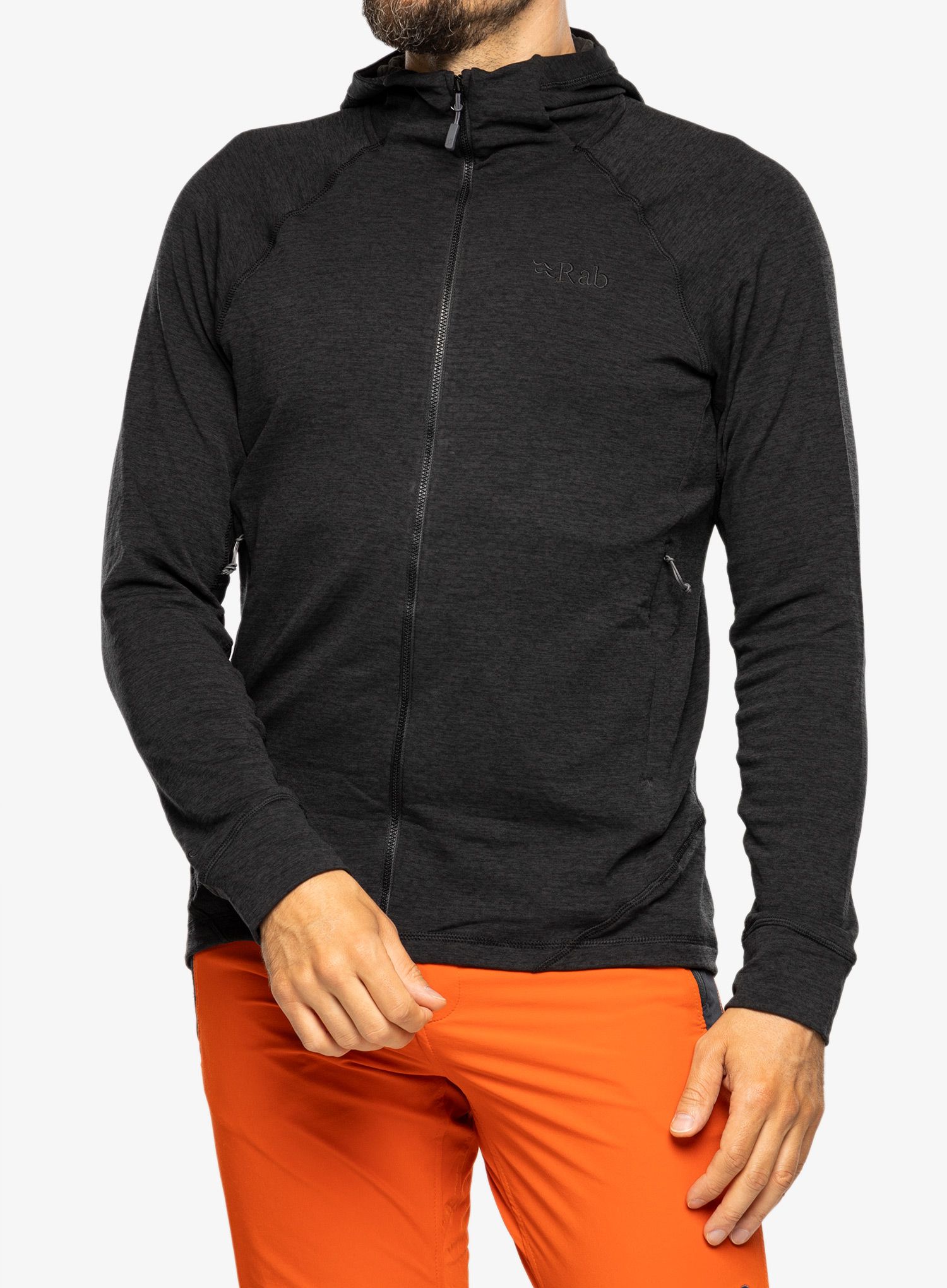 Mikina s kapucí Rab Nexus Hoody - black
