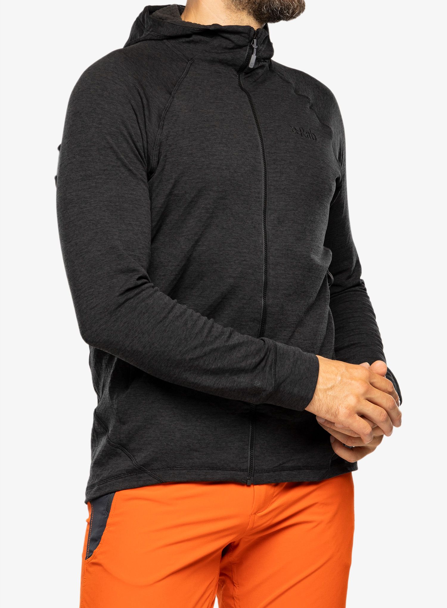 Mikina s kapucí Rab Nexus Hoody - black