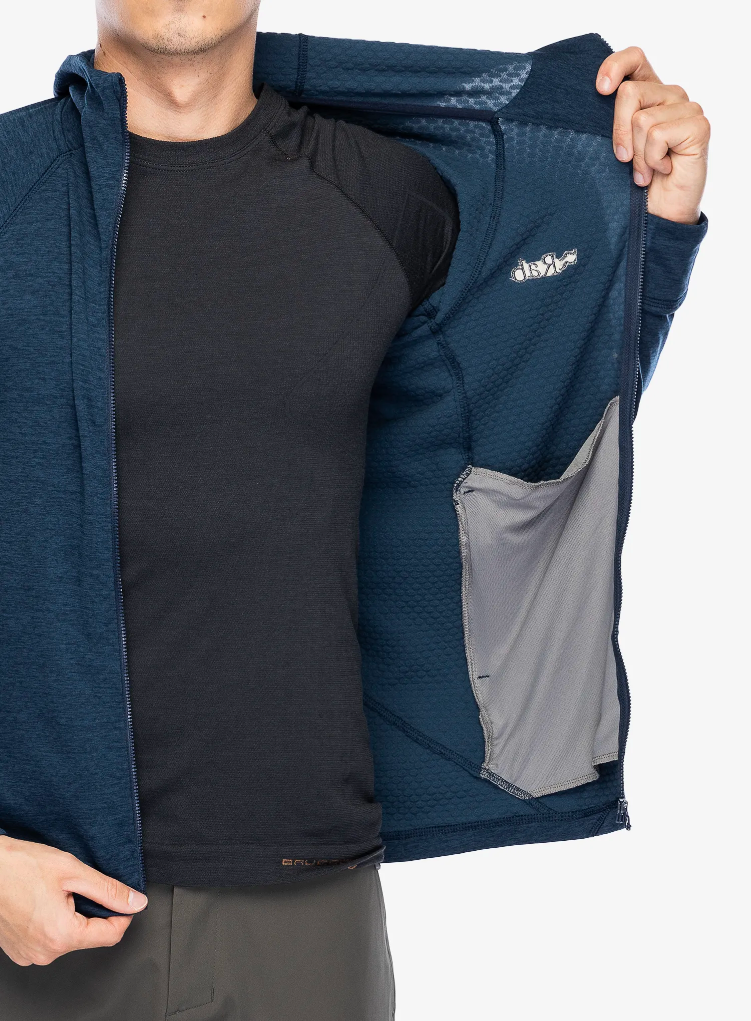Mikina s kapucí Rab Nexus Hoody - deep ink