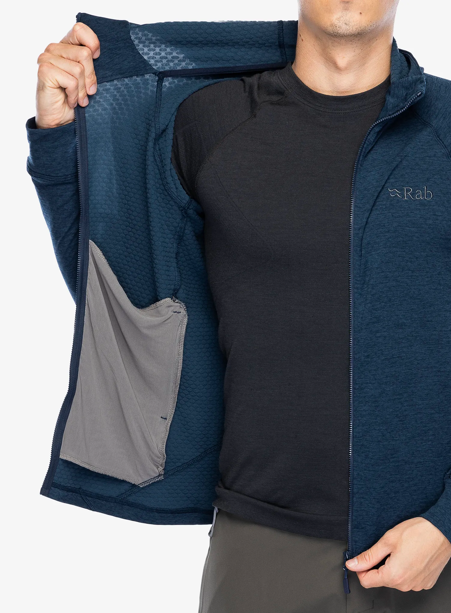 Mikina s kapucí Rab Nexus Hoody - deep ink