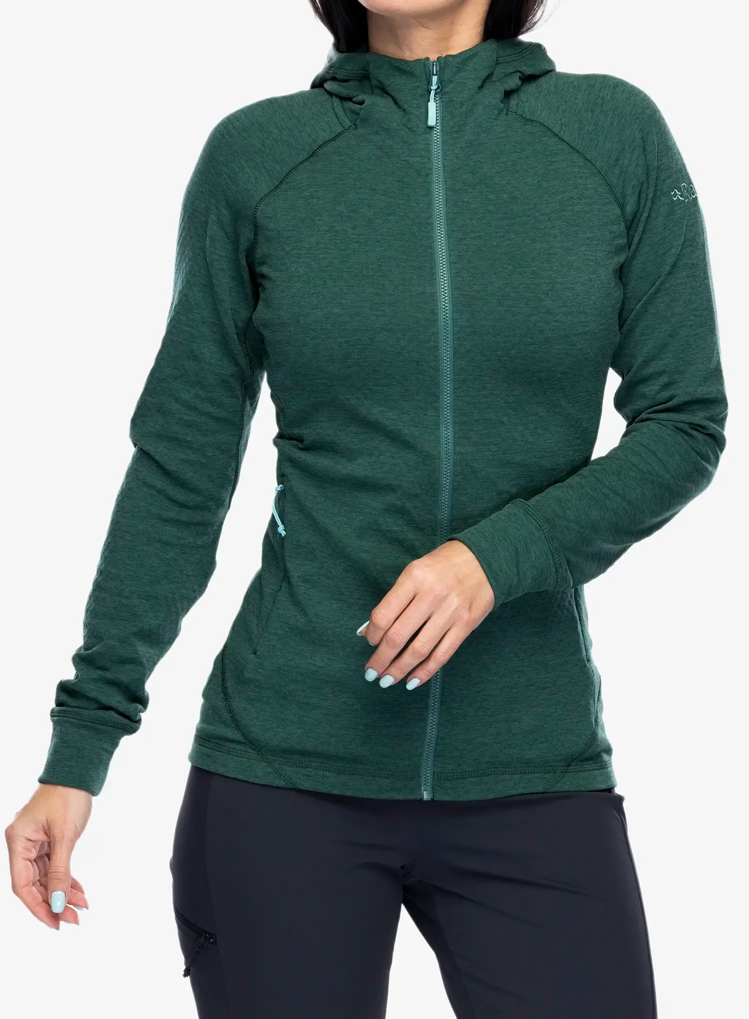 Dámská mikina s kapucí Rab Nexus Hoody - green slate