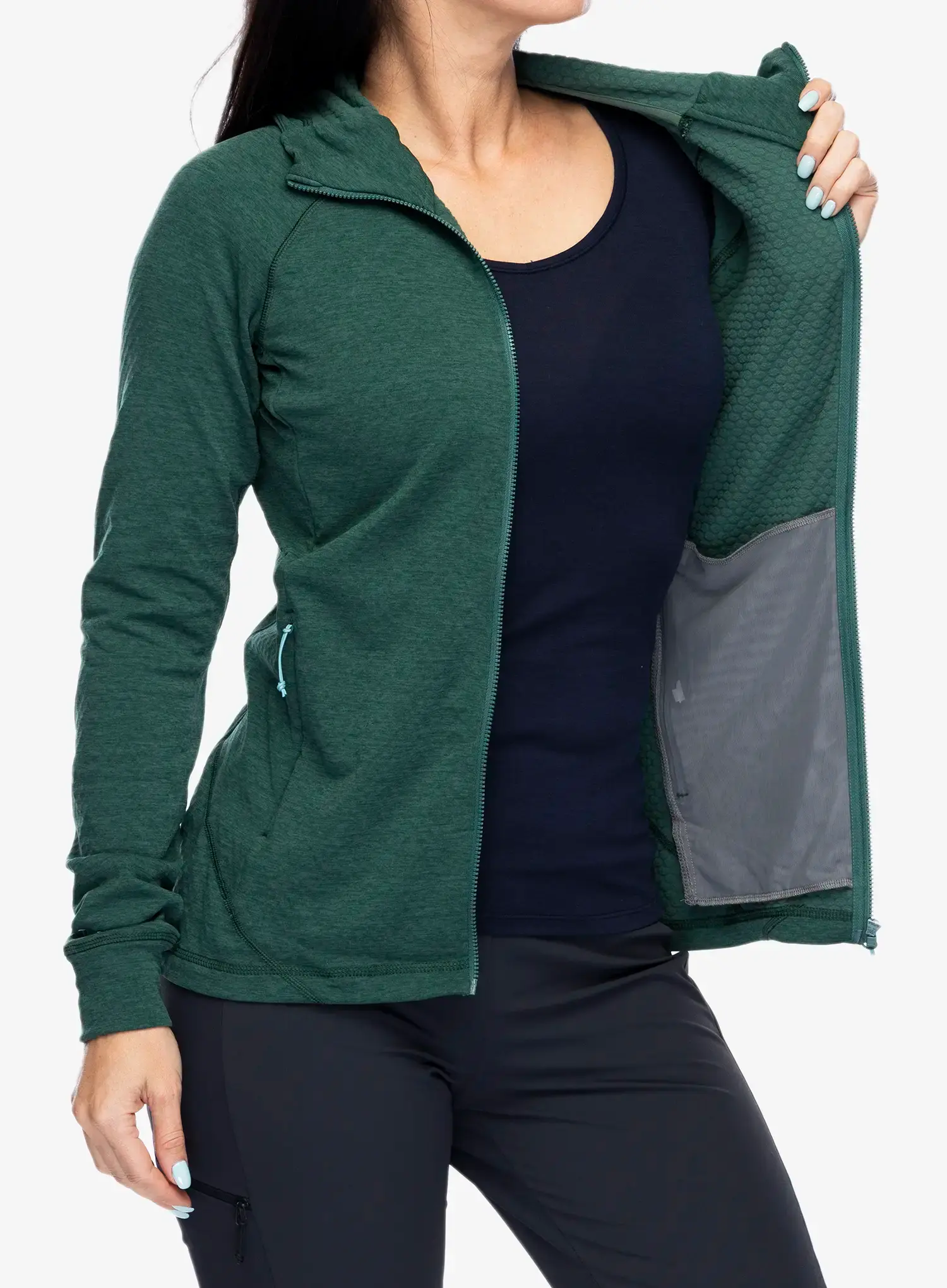 Dámská mikina s kapucí Rab Nexus Hoody - green slate