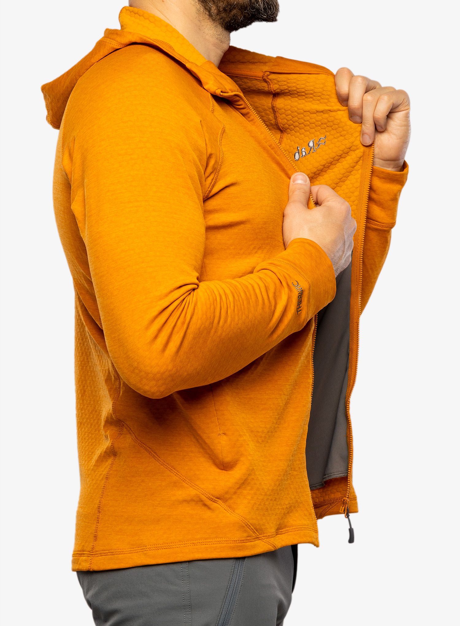 Mikina s kapucí Rab Nexus Hoody - marmalade