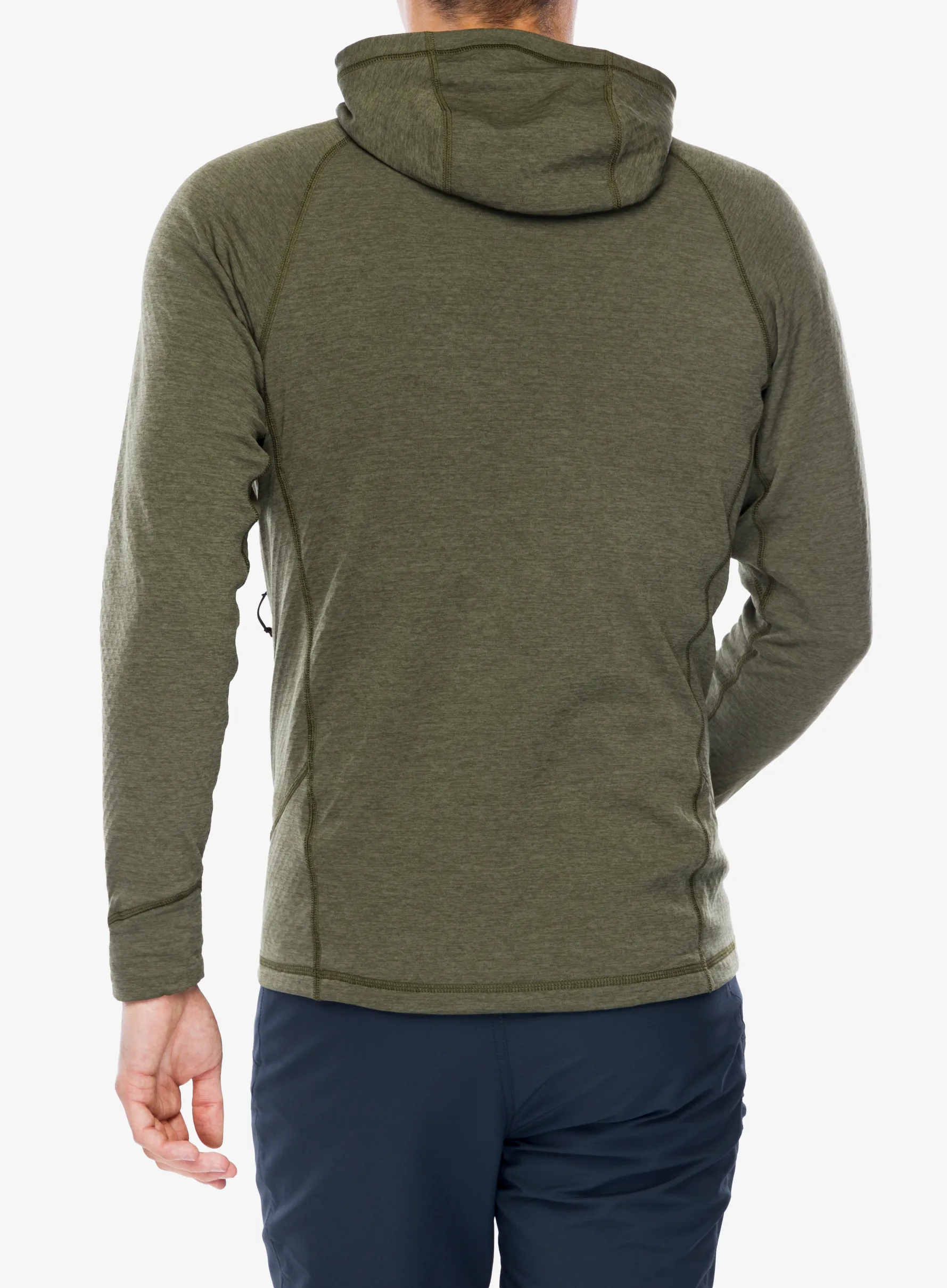 Mikina s kapucí Rab Nexus Hoody - olive/olive