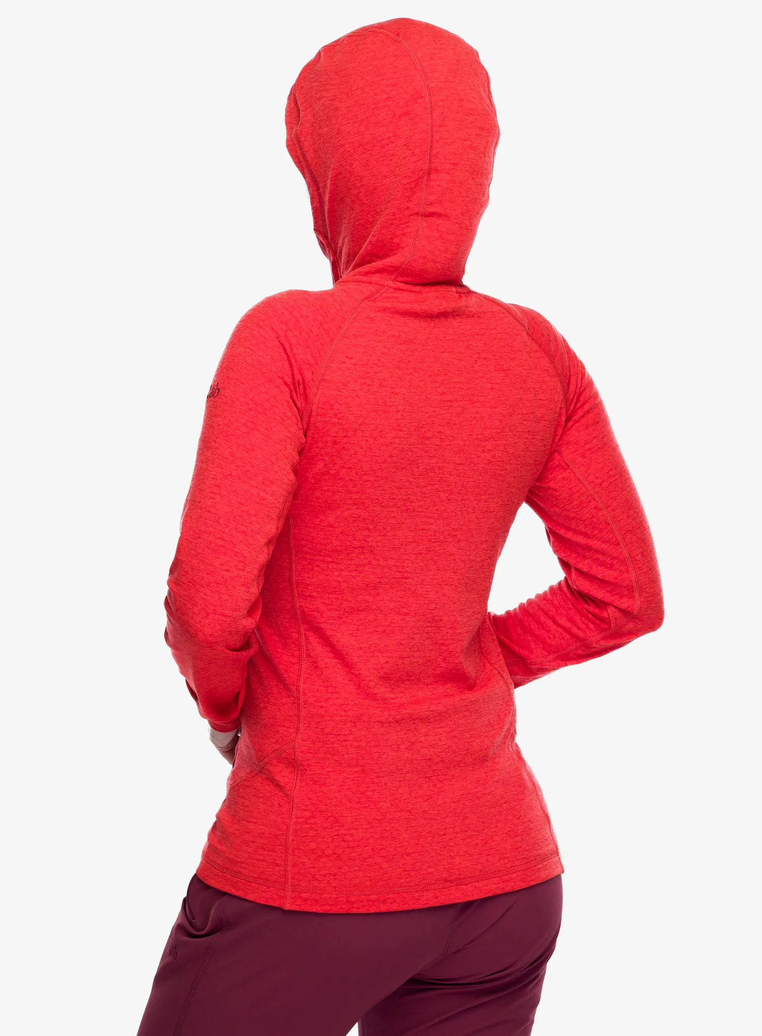 Dámská mikina s kapucí Rab Nexus Hoody - red grapefruit